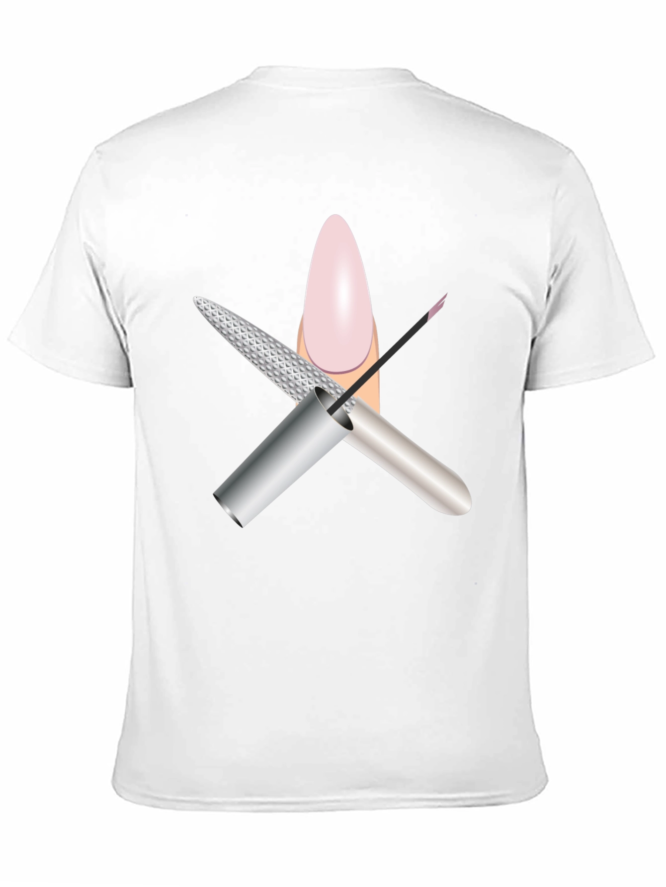 Mans Black Nail Salon Graphic Tee