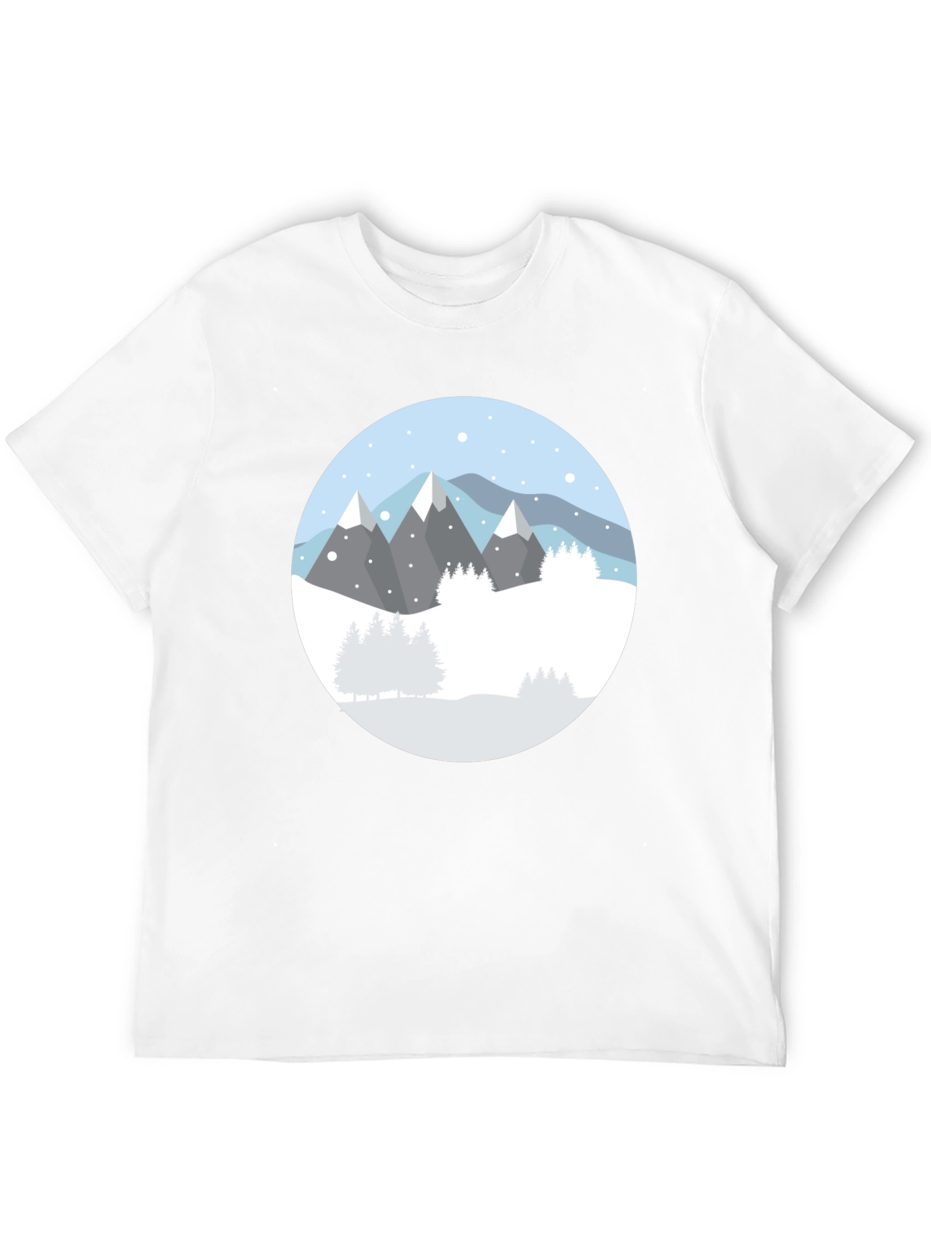 Mountain Scene Black T-Shirt