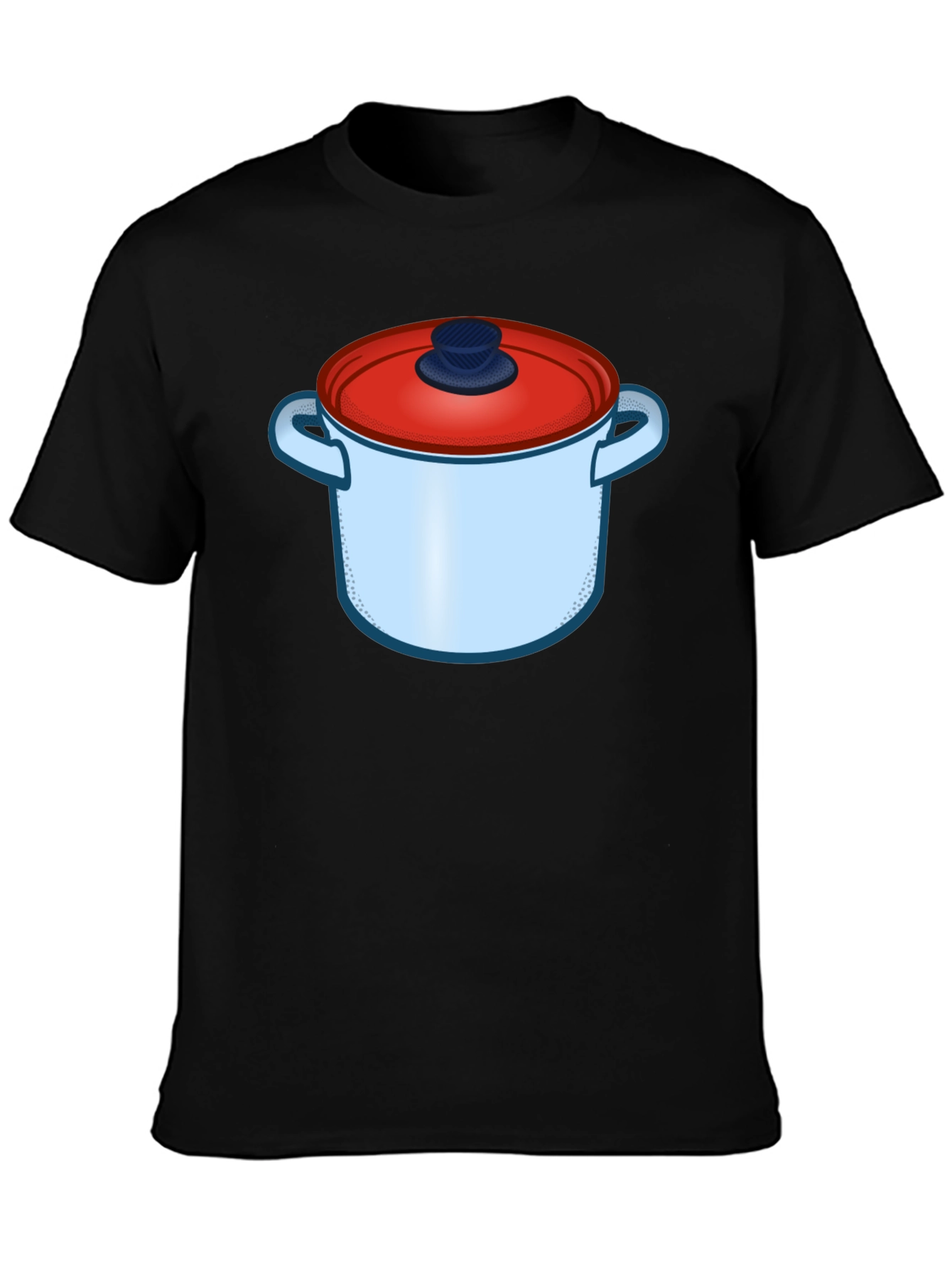 Cartoon Pot Graphic T-Shirt