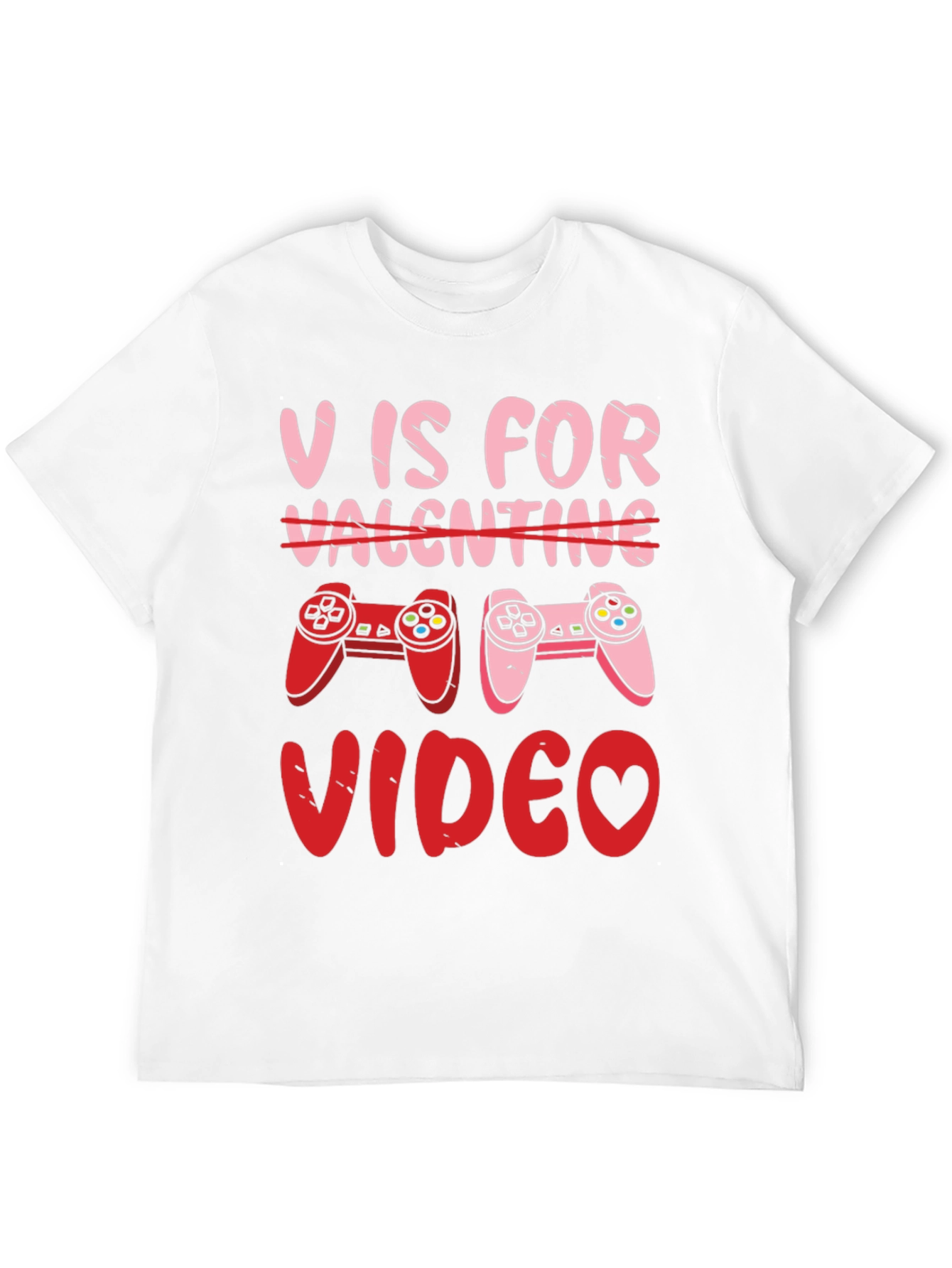 V is for Video Valentines Day T-Shirt