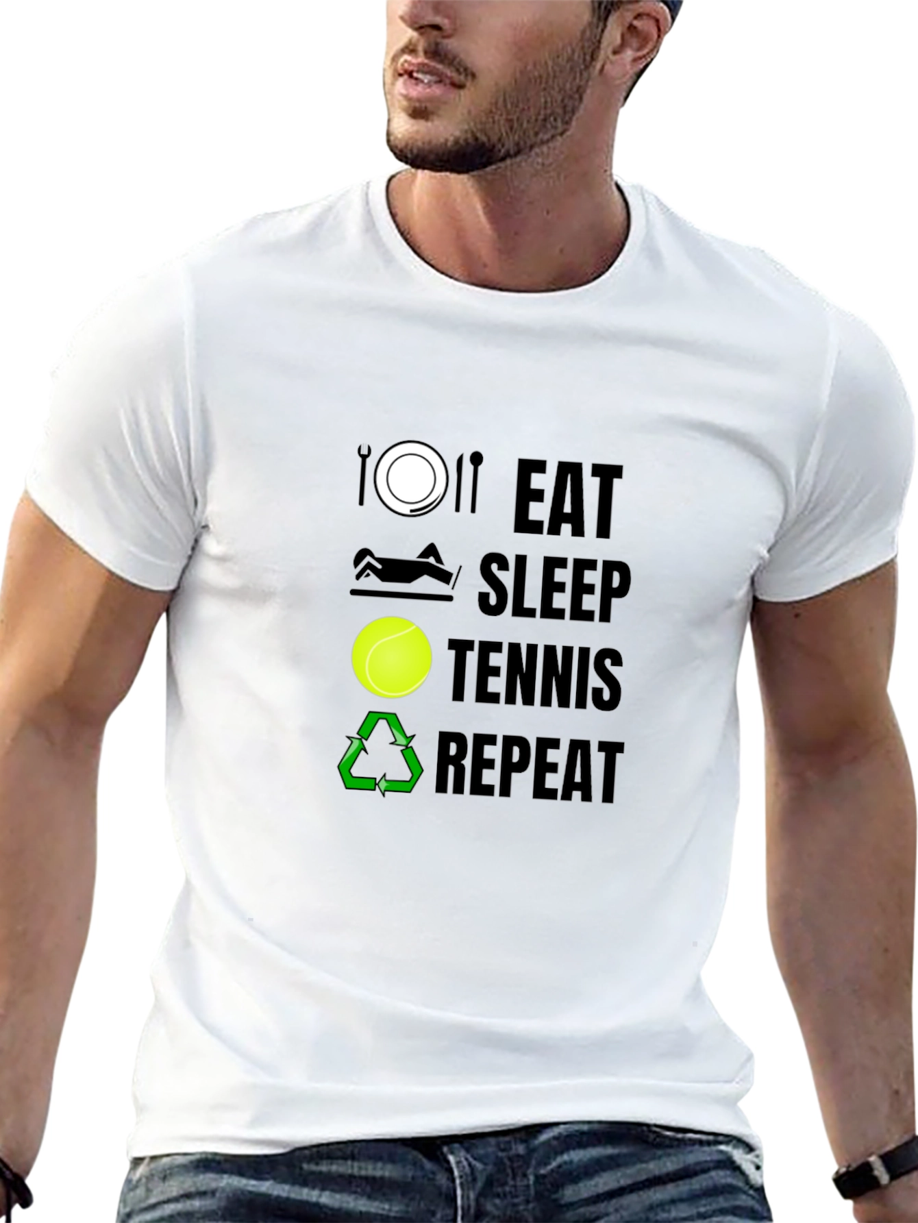 Eat Sleep Tennis Repeat T-Shirt