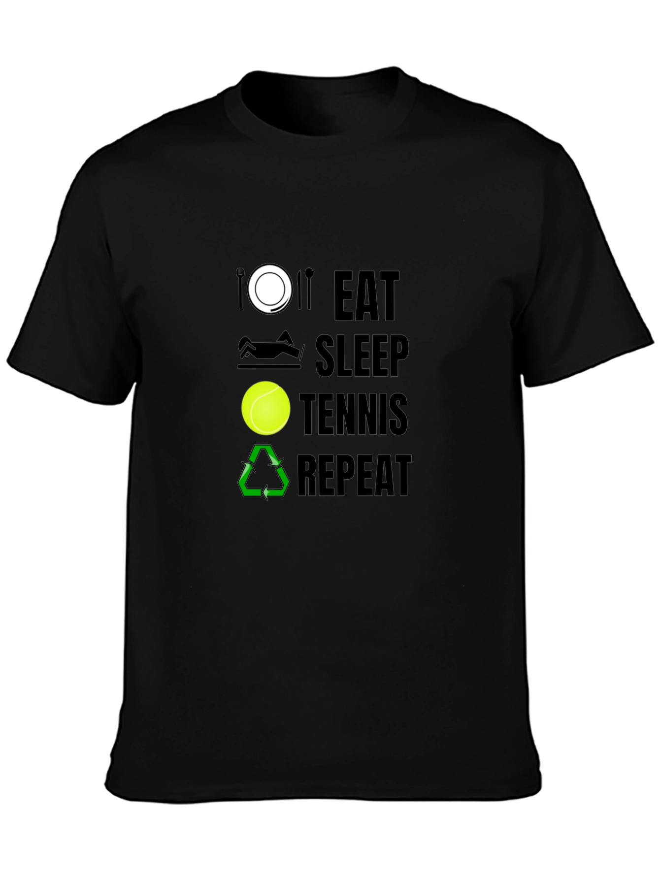 Eat Sleep Tennis Repeat T-Shirt
