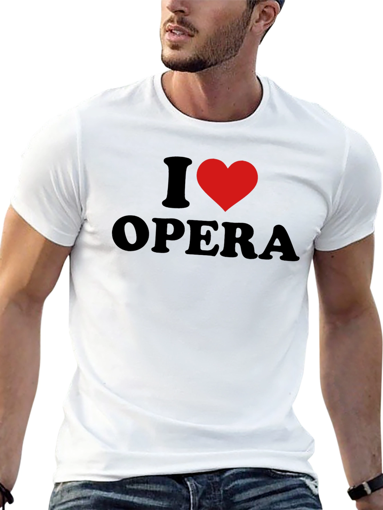 I Love Opera Graphic T-Shirt - Soft Cotton Blend