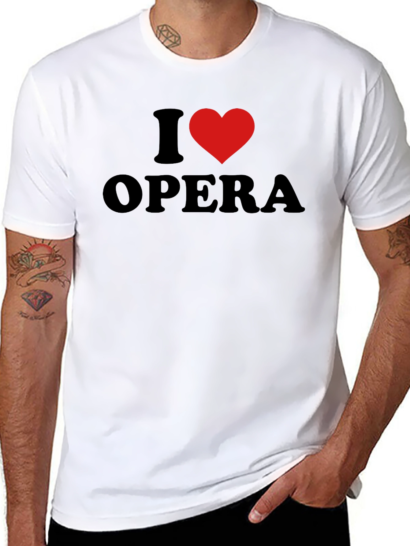 I Love Opera Graphic T-Shirt - Soft Cotton Blend