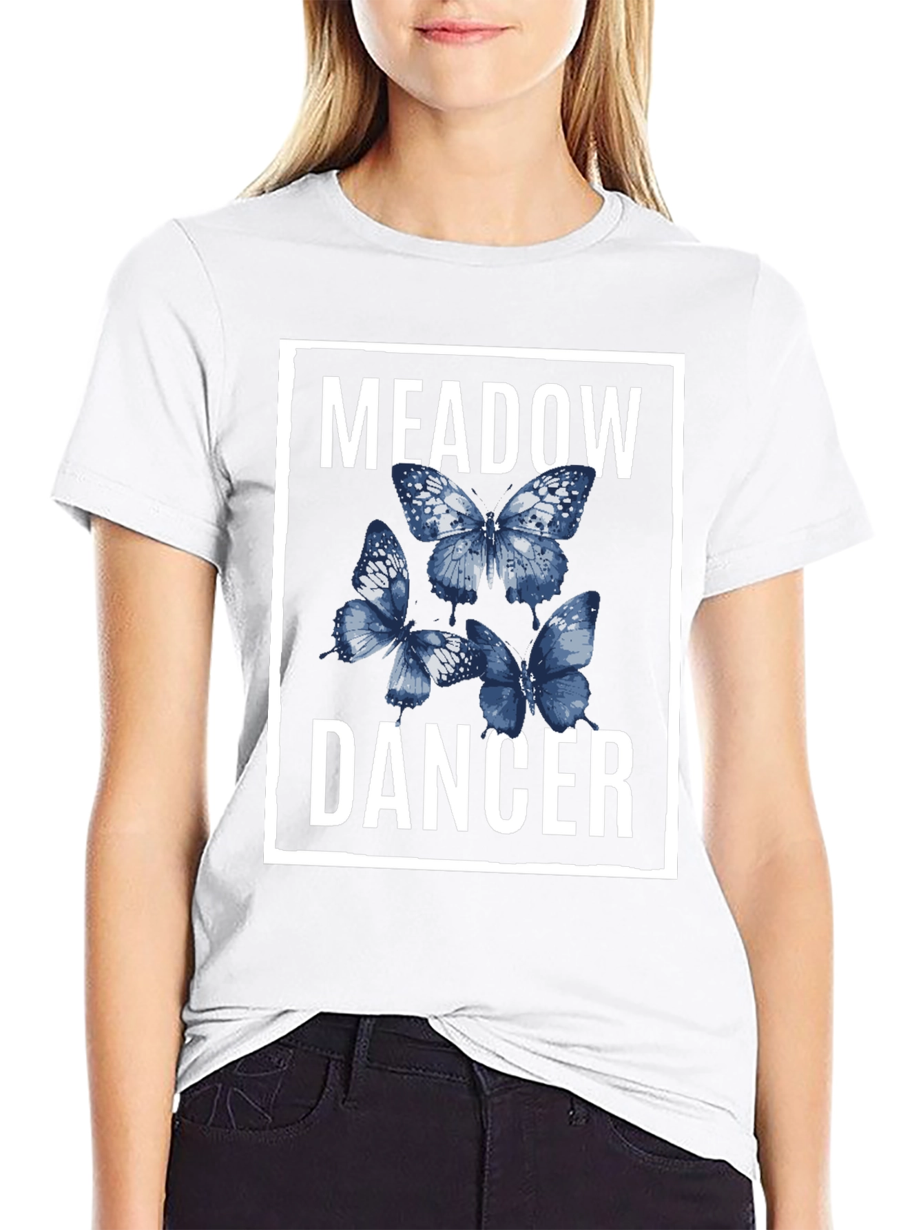 Meadow Dancer Butterfly Graphic T-Shirt
