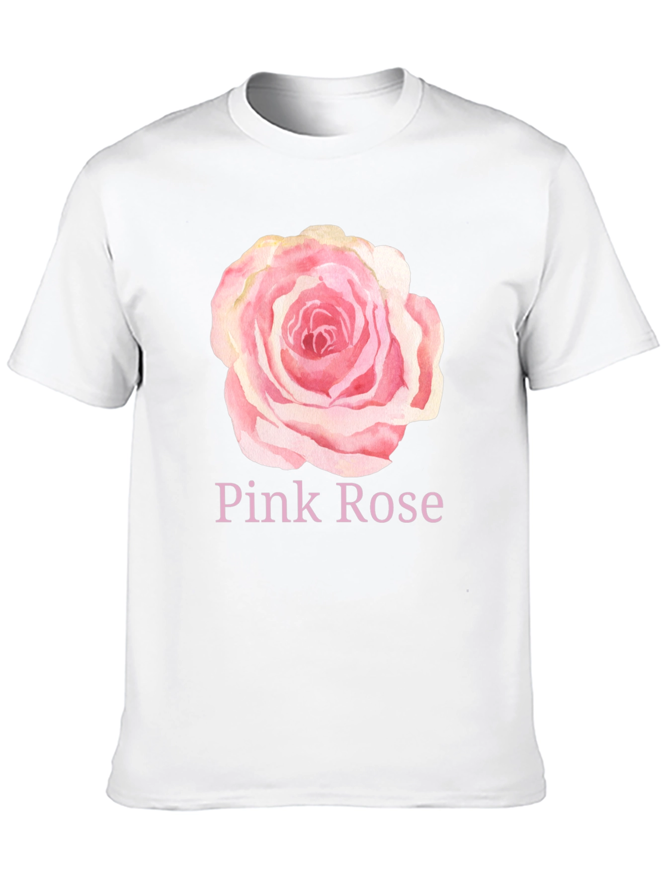 Pink Rose Graphic T-Shirt - Stylish Casual Wear