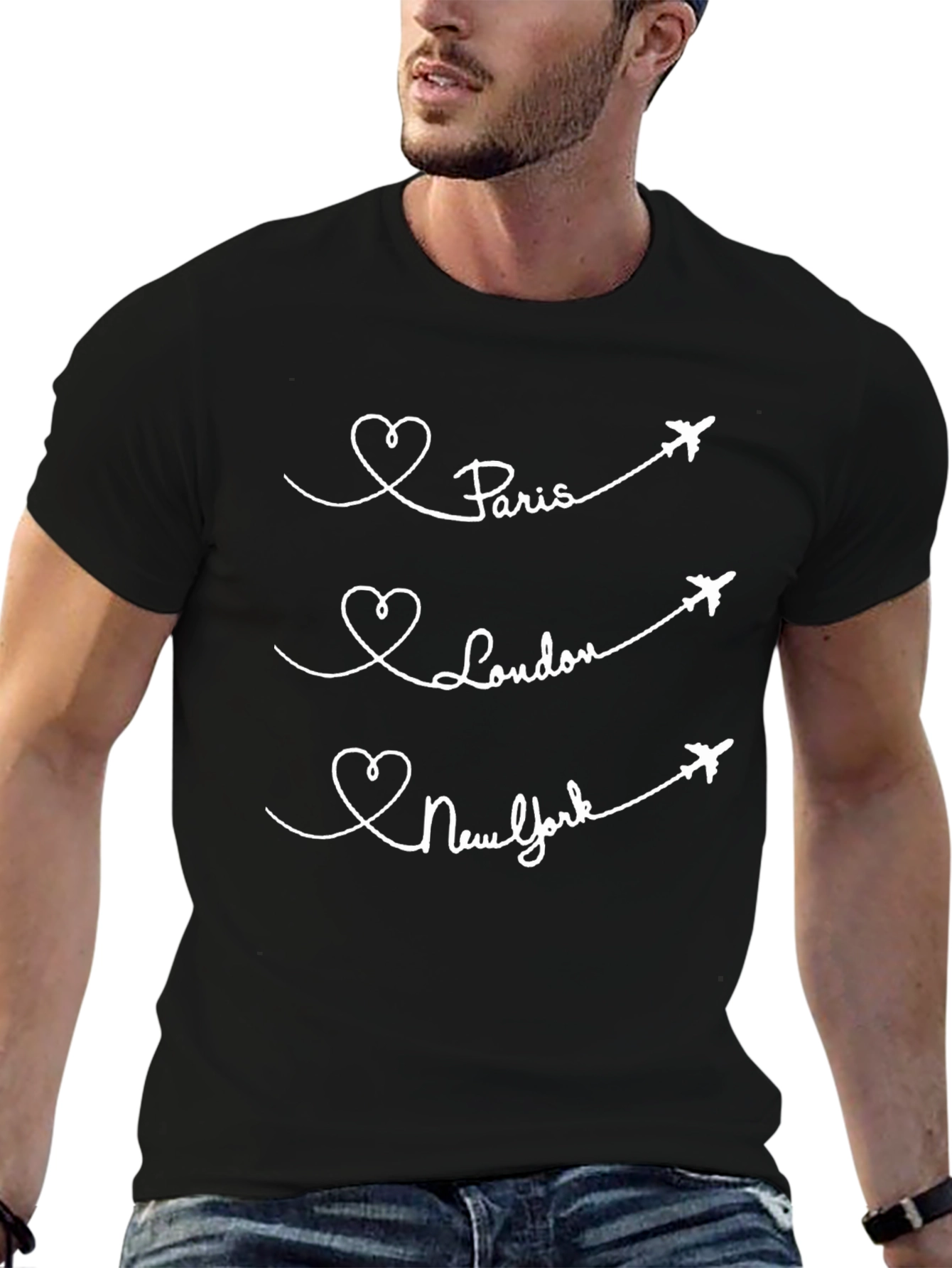Paris London New York Tee - Travel T-Shirt