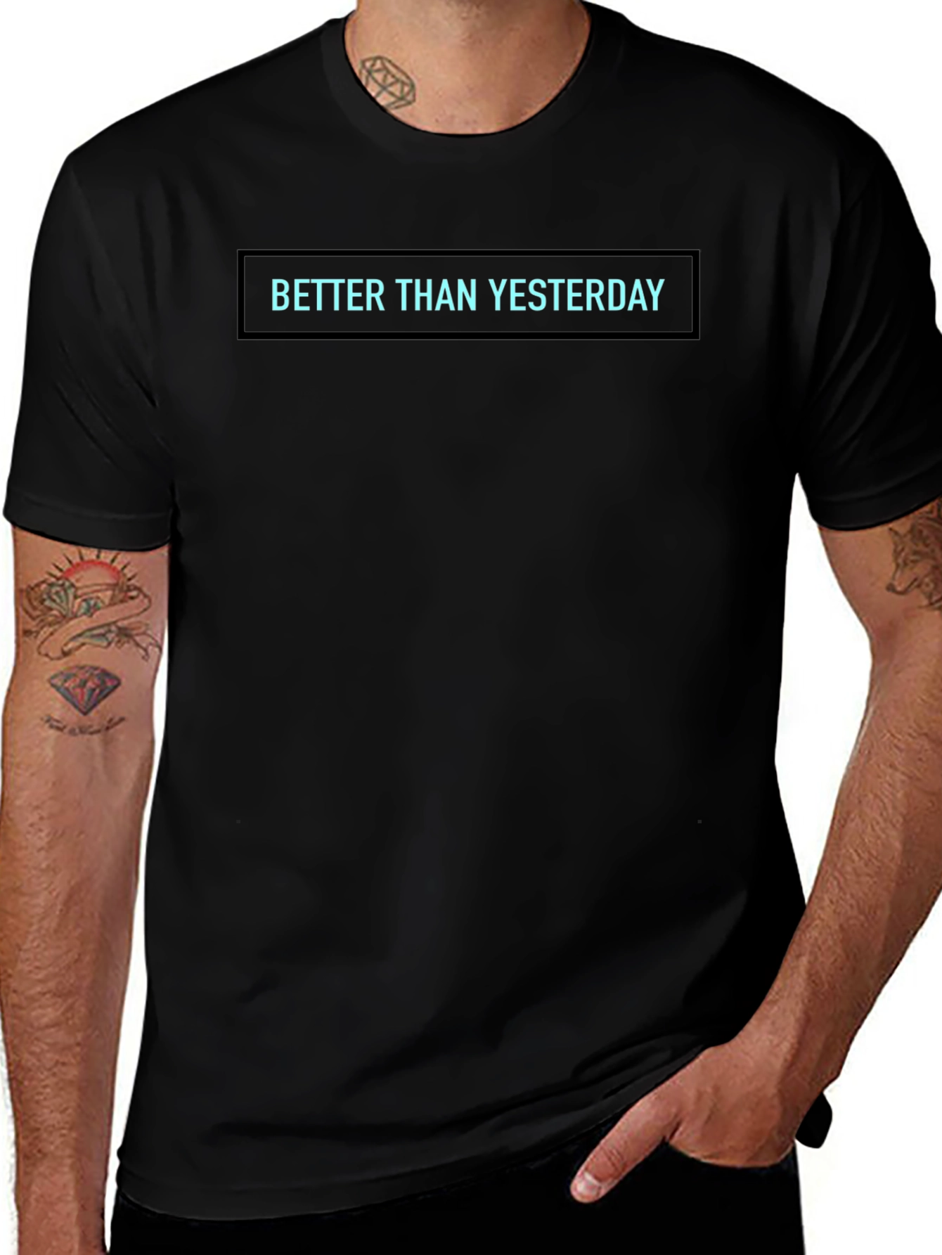 Better Than Yesterday Graphic Tee - Black