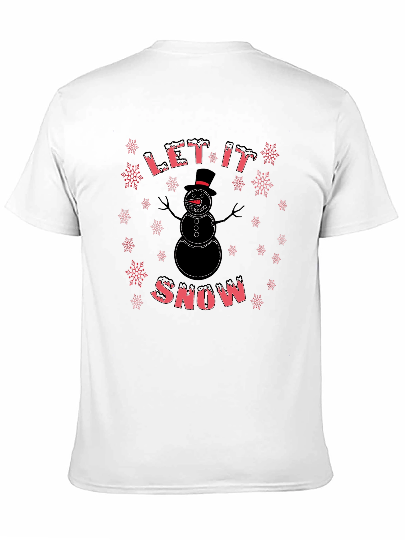 Let It Snow - Snowman Graphic T-Shirt