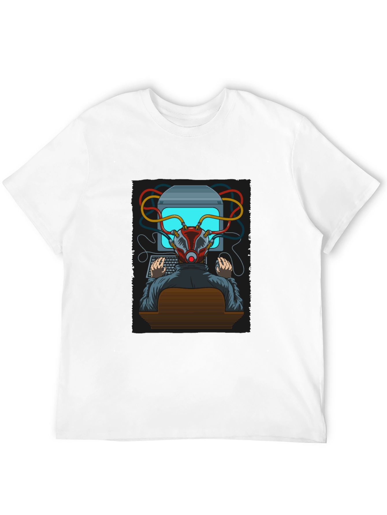 Hacker Graphic T-Shirt - Cyberpunk Style Tee