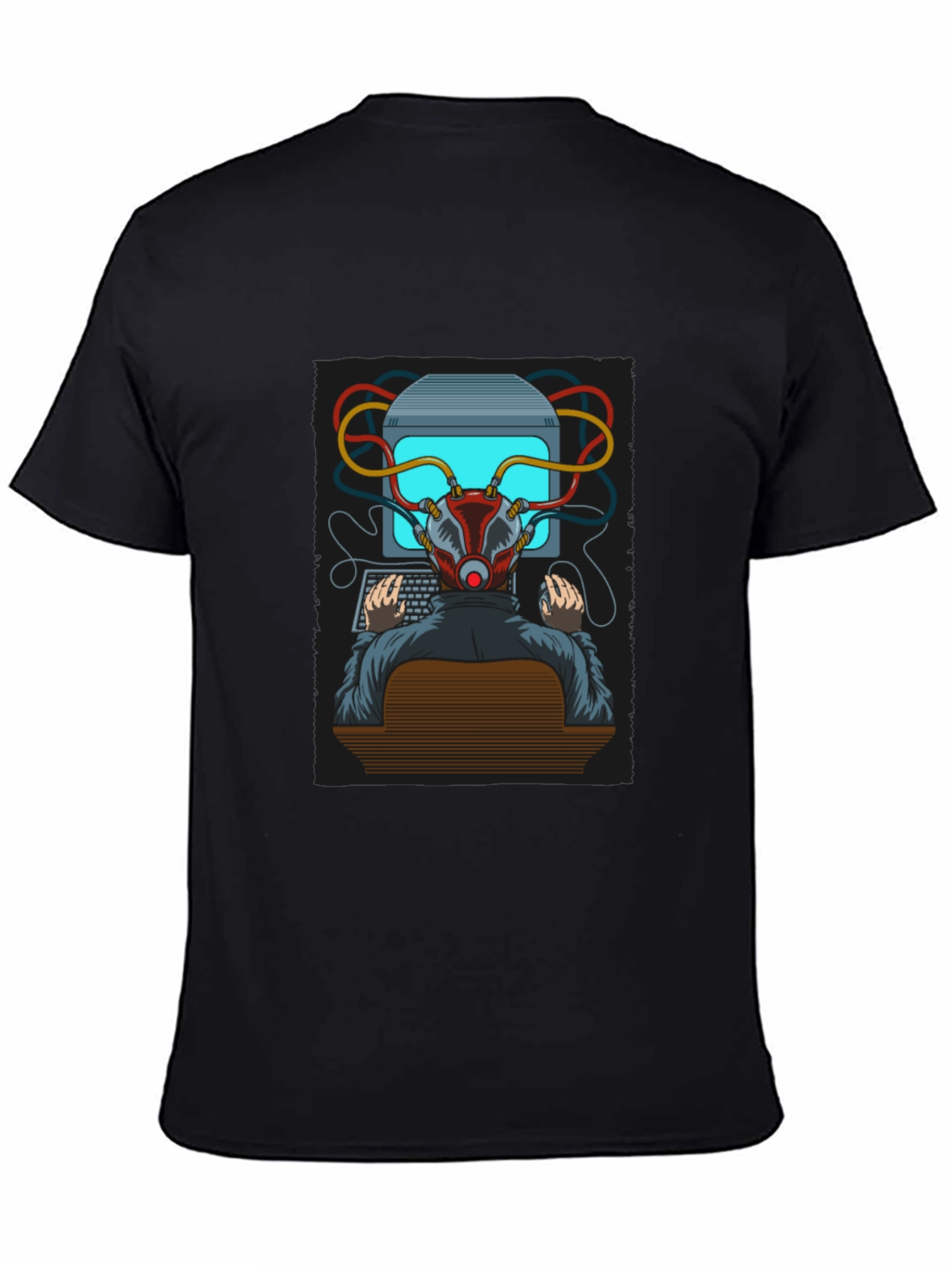 Hacker Graphic T-Shirt - Cyberpunk Style Tee