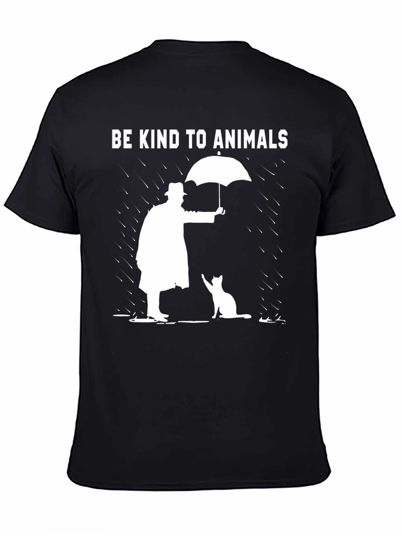 Be Kind to Animals Graphic Tee - Black T-Shirt