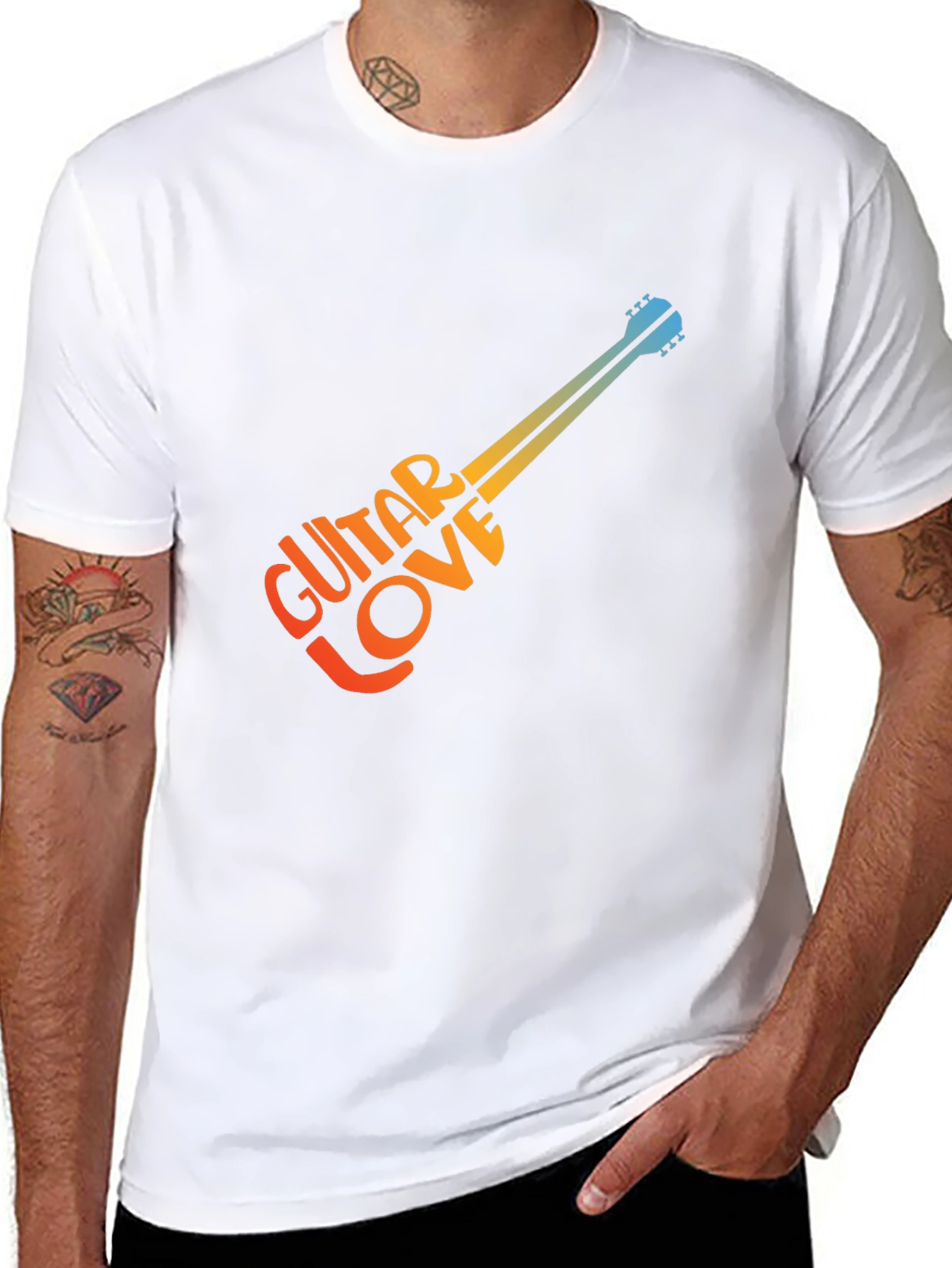 Guitar Love Graphic T-Shirt - Stylish Music Tee