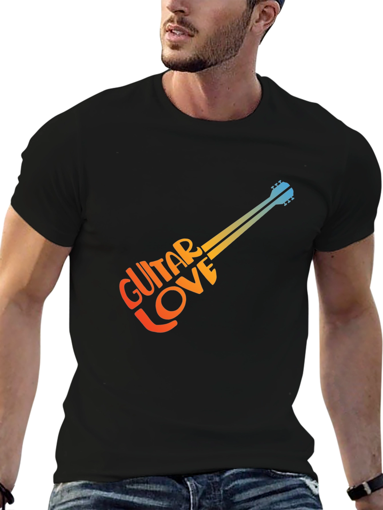 Guitar Love Graphic T-Shirt - Stylish Music Tee