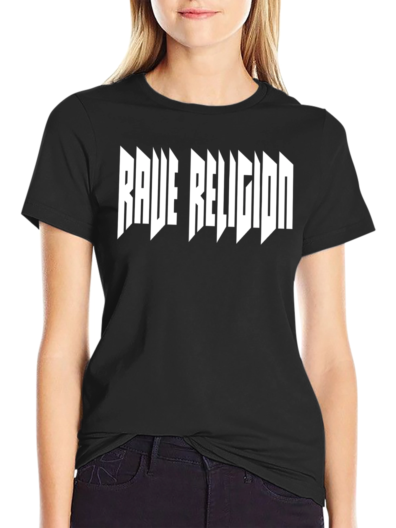 Rave Religion Graphic Tee - Black