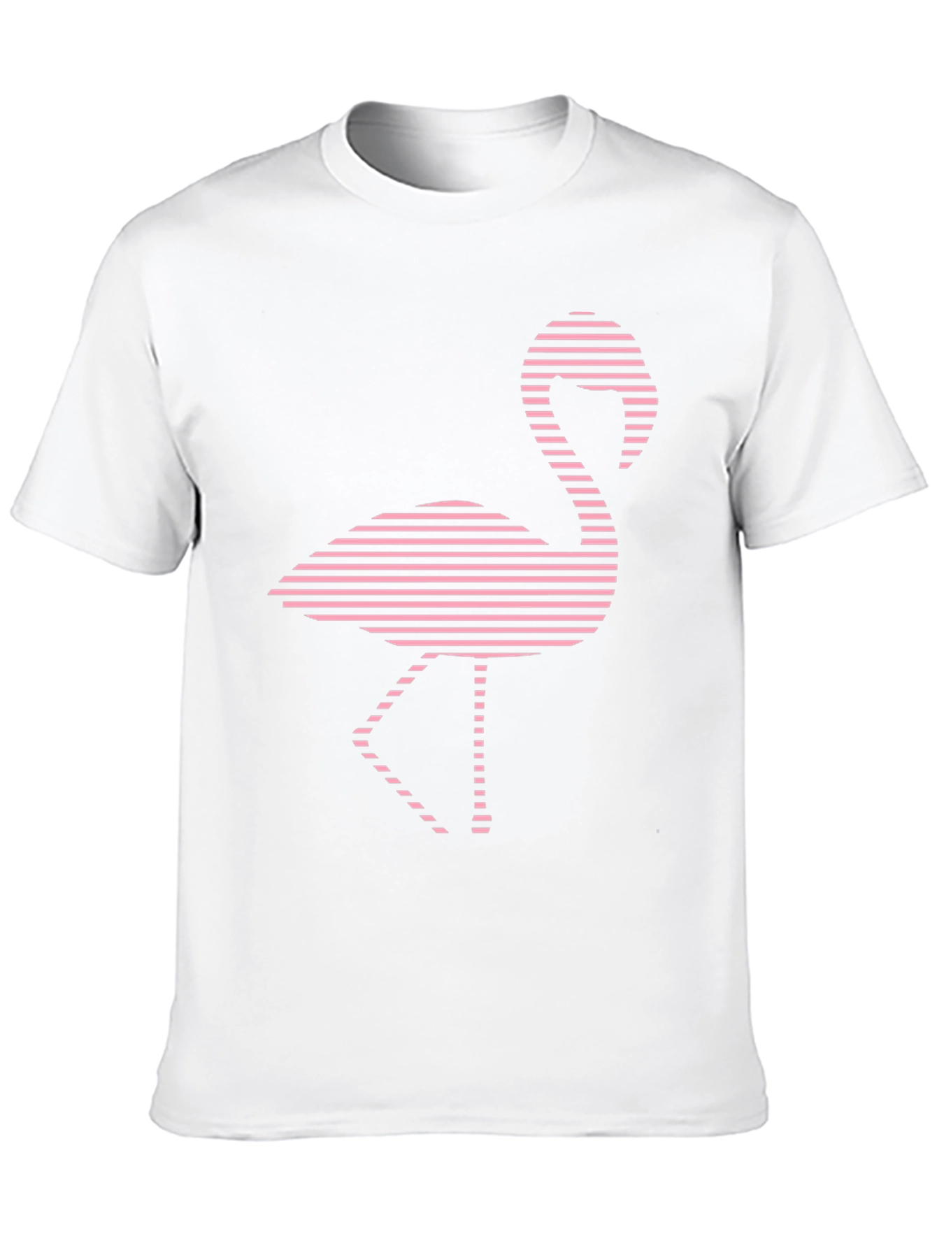 Flamingo Graphic Tee - Black Cotton T-Shirt