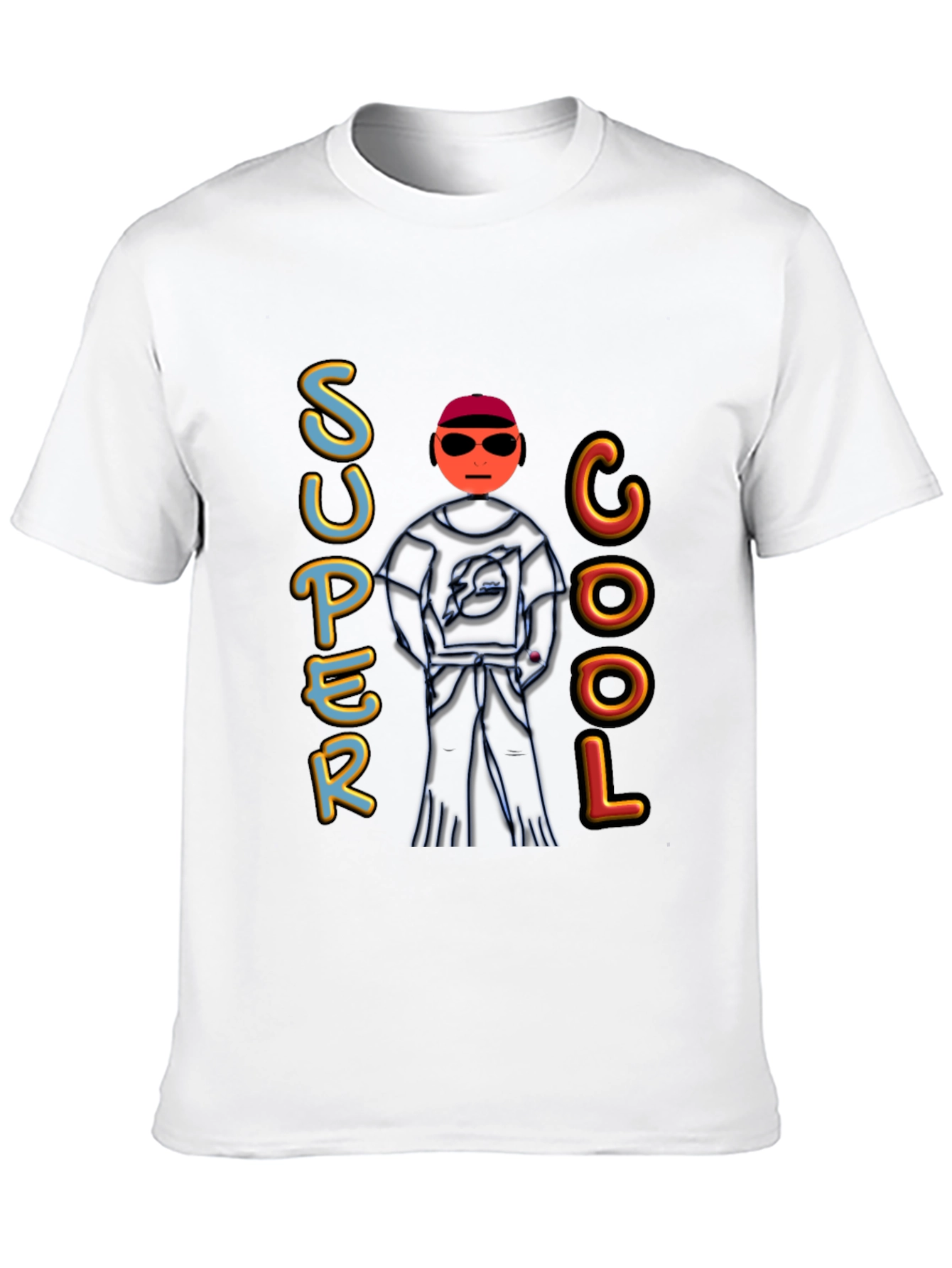 Super Cool Graphic Black T-Shirt