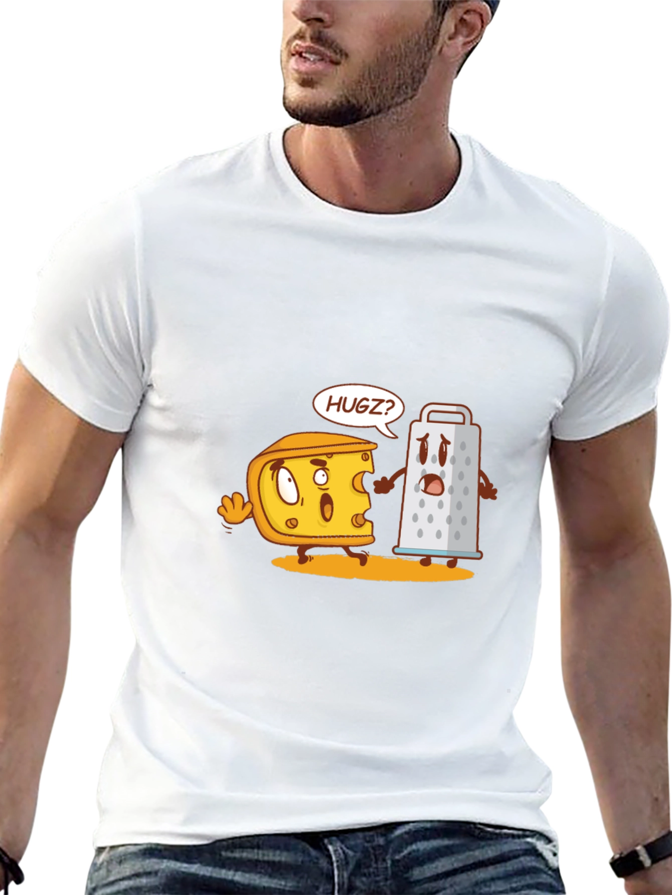 Funny Cheese Hug T-Shirt