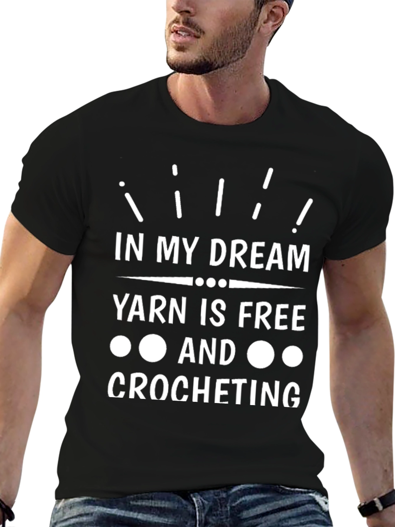 Yarn is Free Crochet T-Shirt - Dreamers Tee