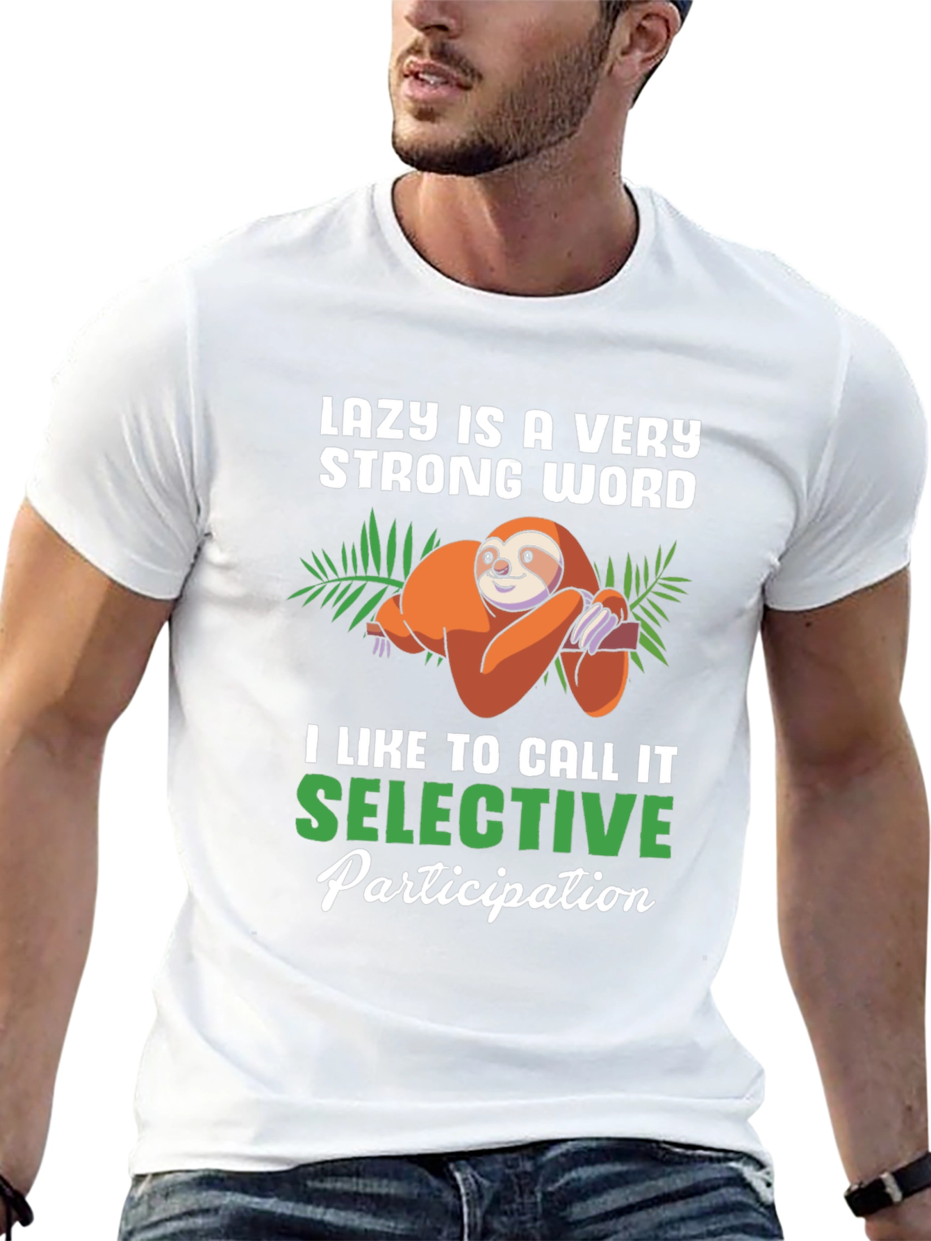 Funny Sloth Lazy Selective Participation T-Shirt