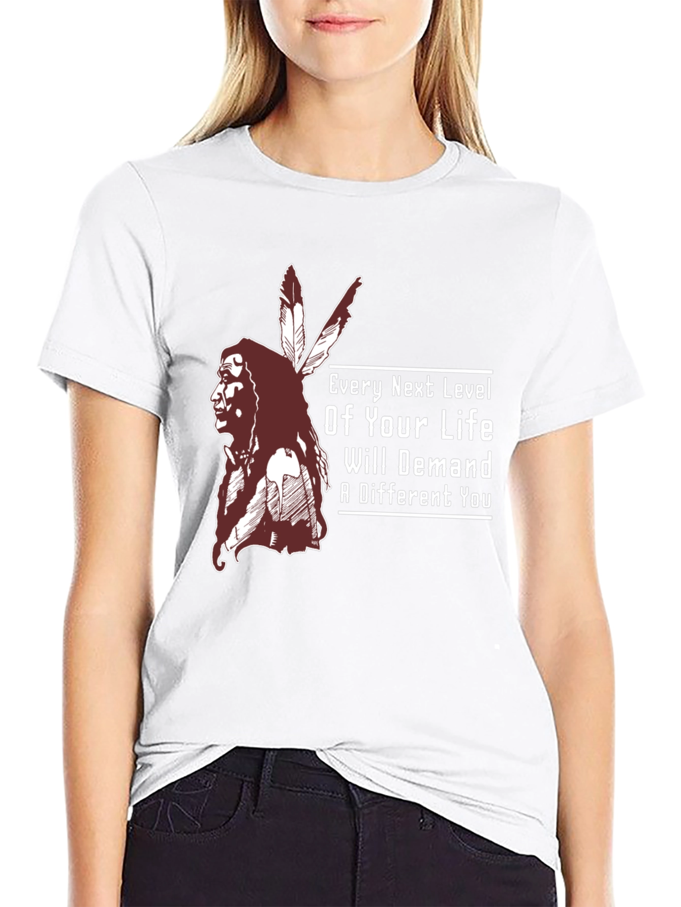 Inspirational T-Shirt: Native American Chief Design