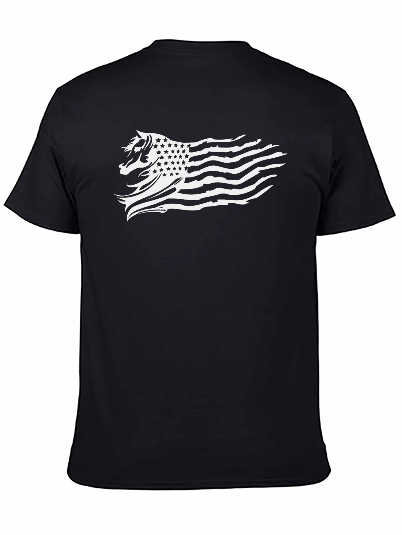 American Horse Flag Graphic T-Shirt
