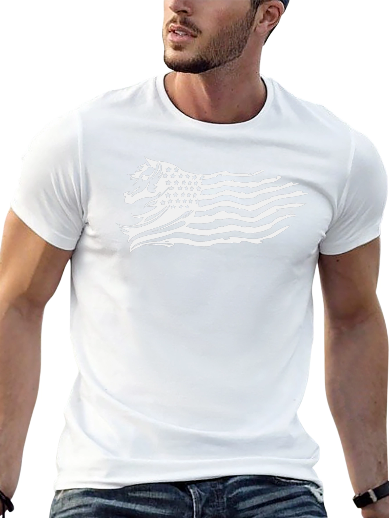 American Horse Flag Graphic T-Shirt