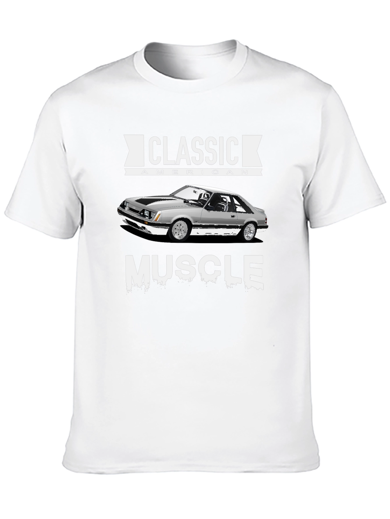 Classic American Muscle Car Graphic T-Shirt