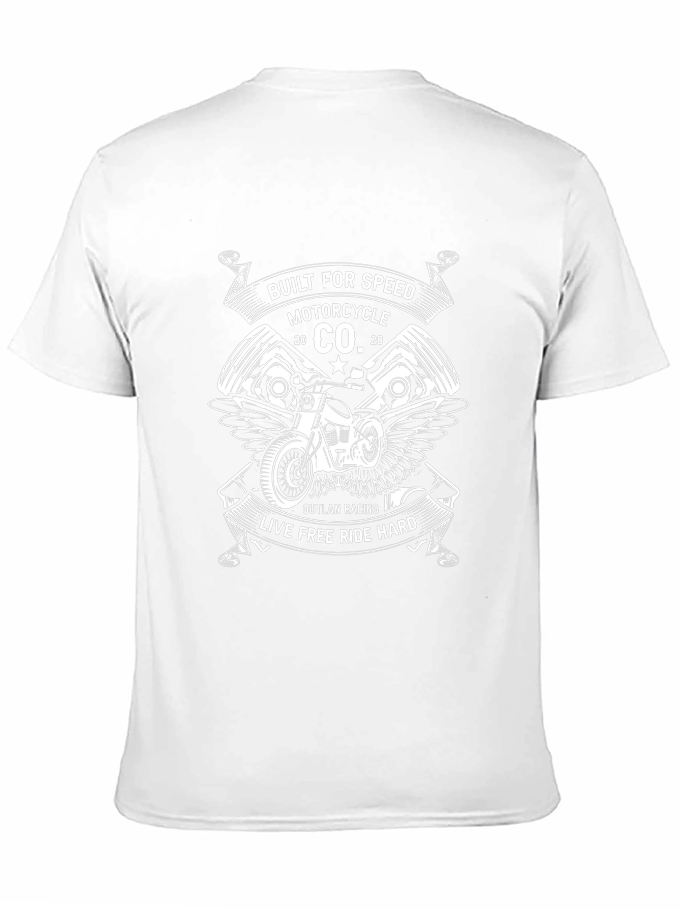 Built for Speed Motorcycle Co. Black T-Shirt