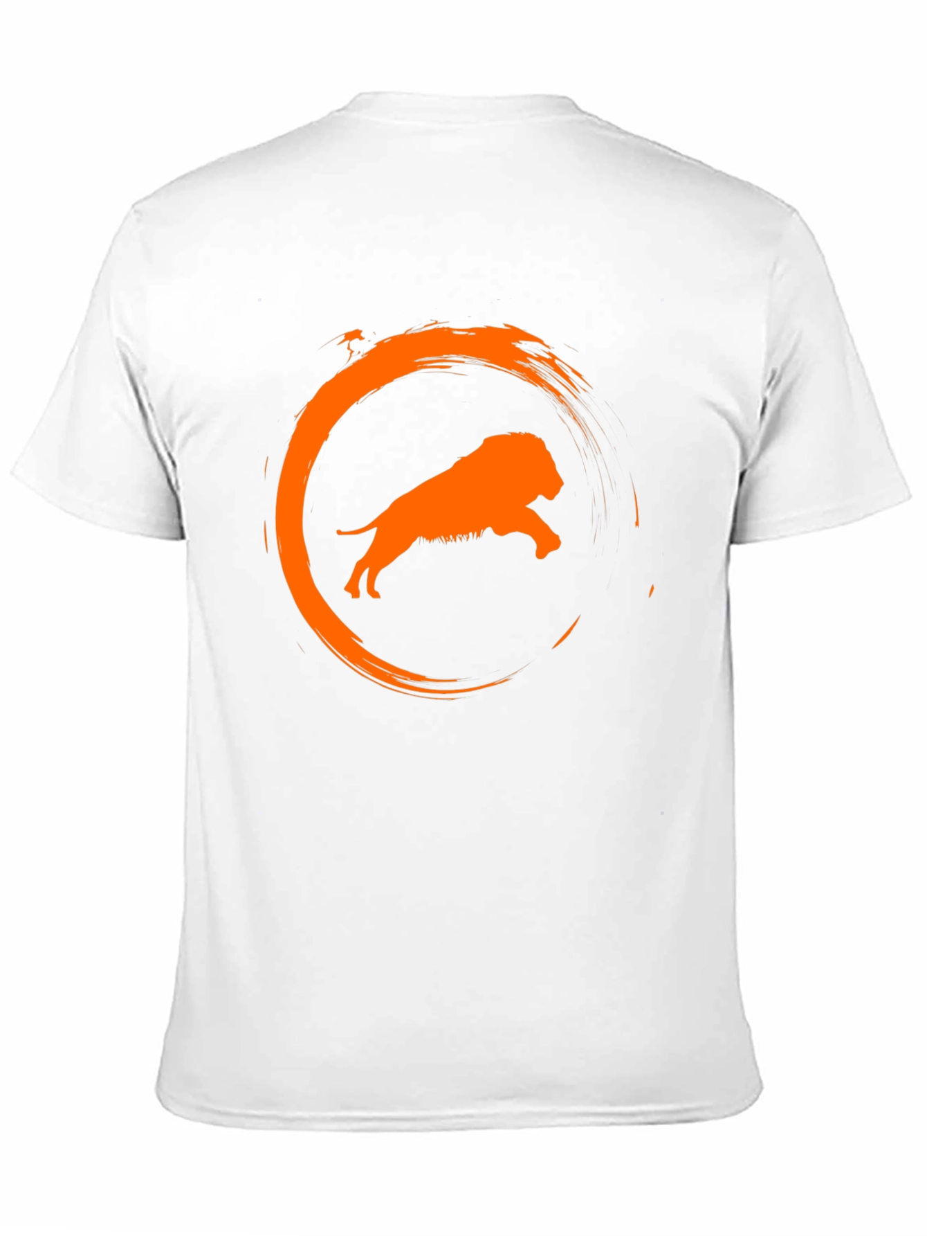 Lion Circle Graphic Black T-Shirt