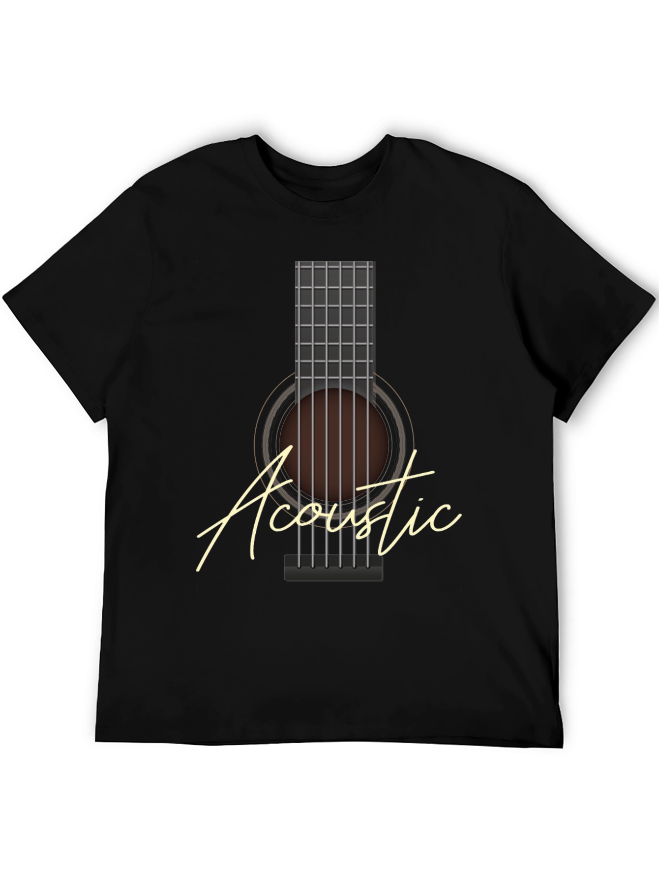 Acoustic Guitar Graphic Tee - Musician T-Shirt