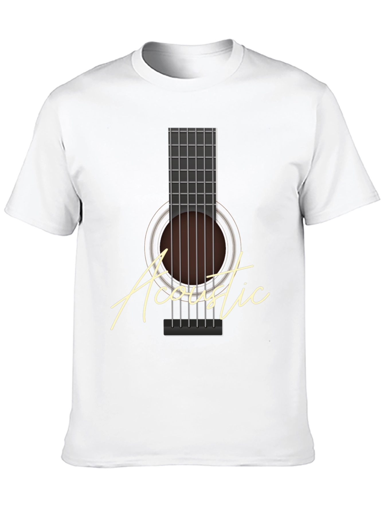 Acoustic Guitar Graphic Tee - Musician T-Shirt