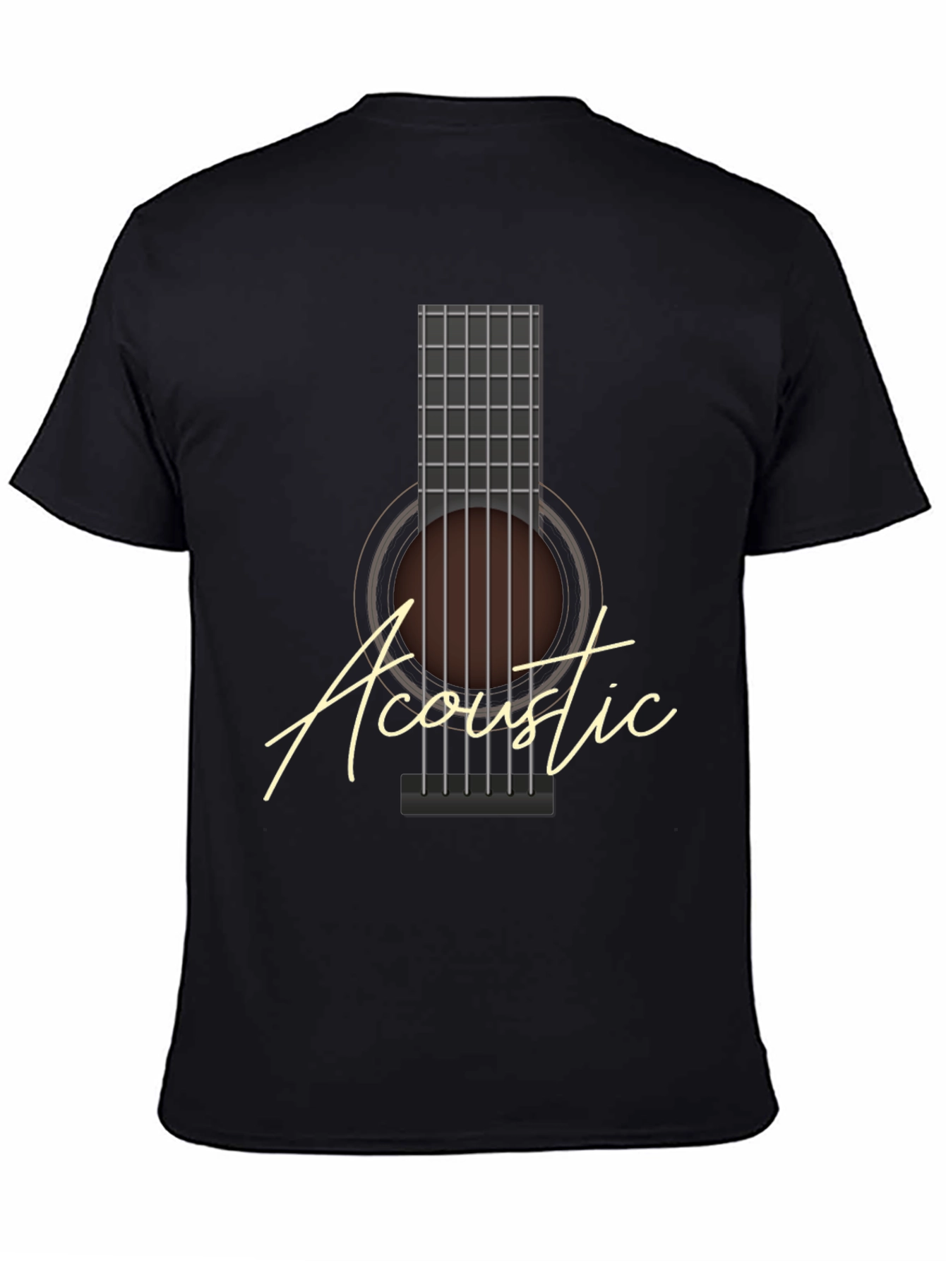 Acoustic Guitar Graphic Tee - Musician T-Shirt
