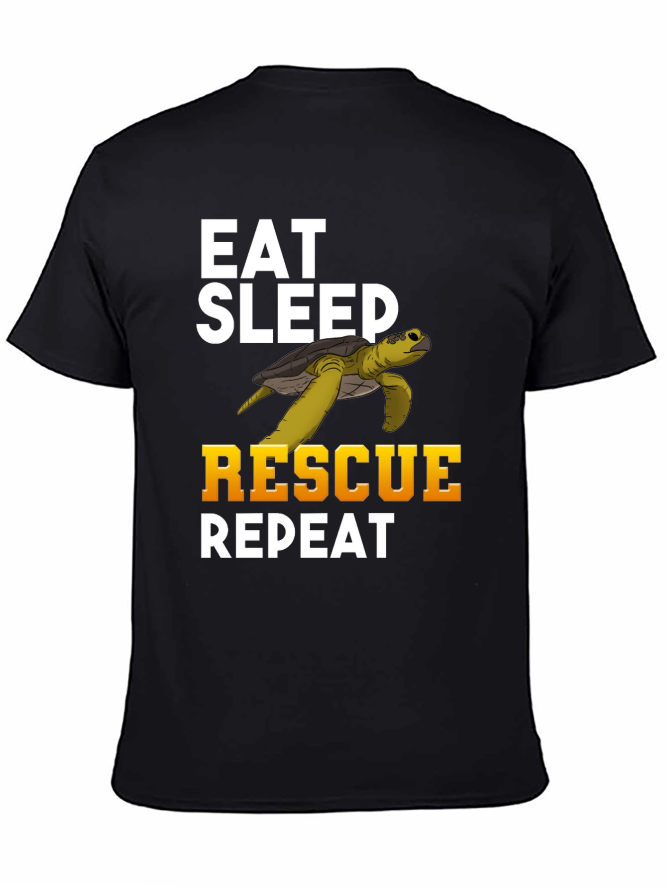 Eat Sleep Rescue Repeat Turtle T-Shirt