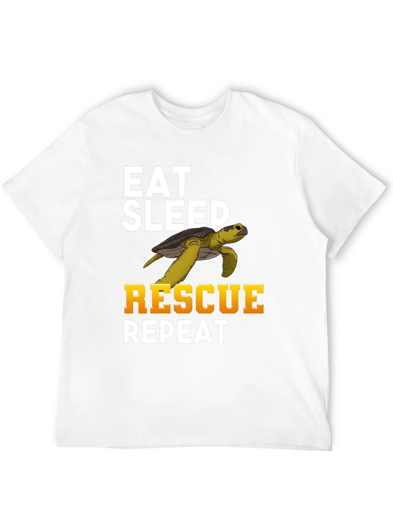 Eat Sleep Rescue Repeat Turtle T-Shirt
