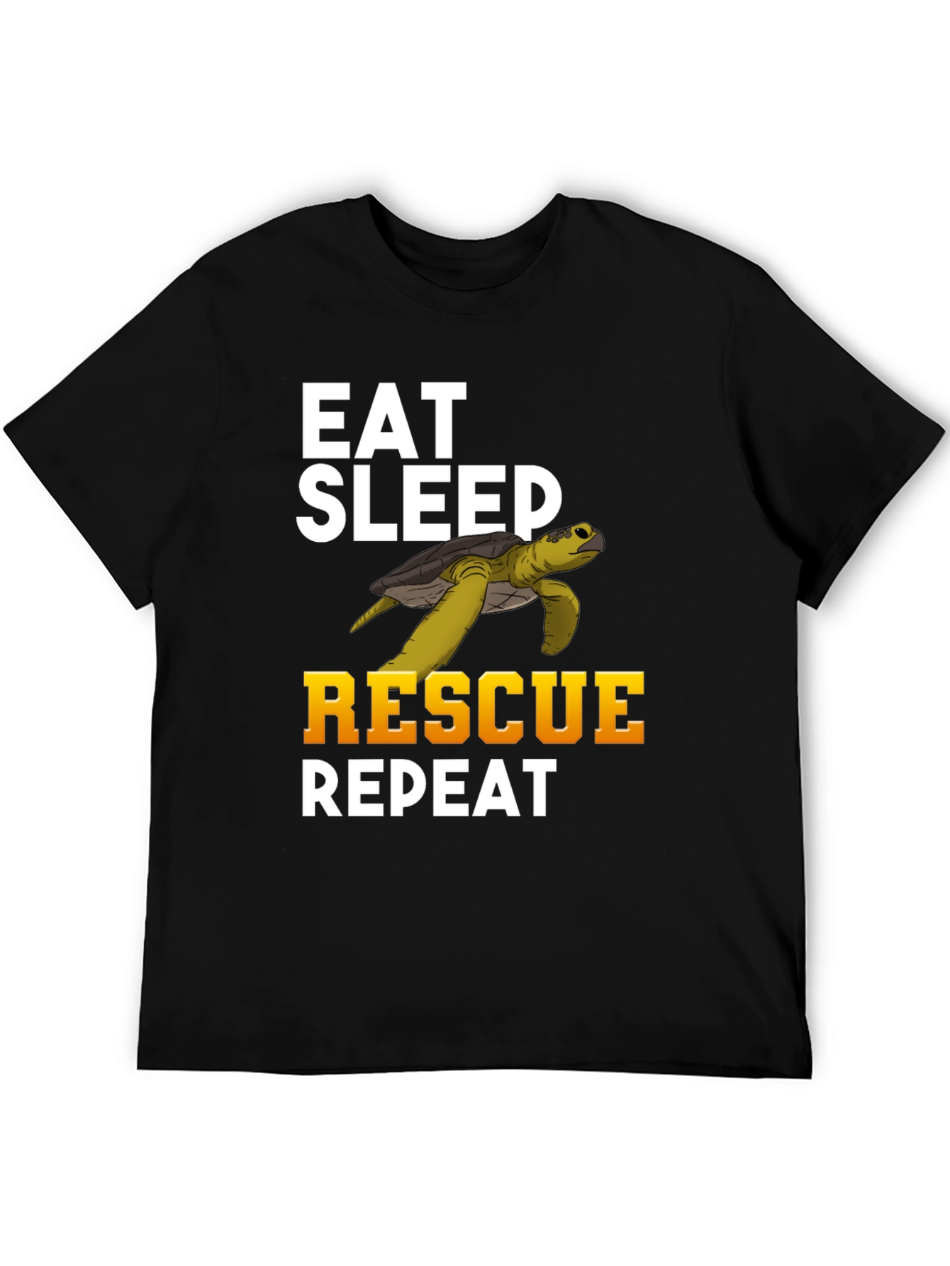 Eat Sleep Rescue Repeat Turtle T-Shirt