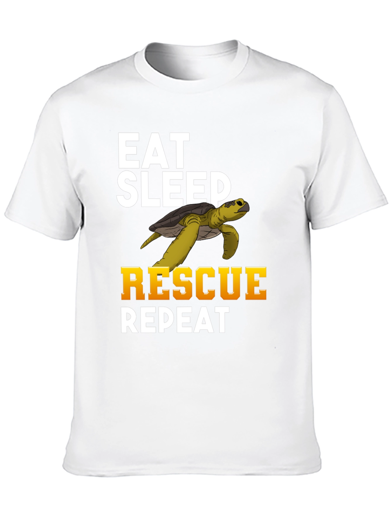 Eat Sleep Rescue Repeat Turtle T-Shirt