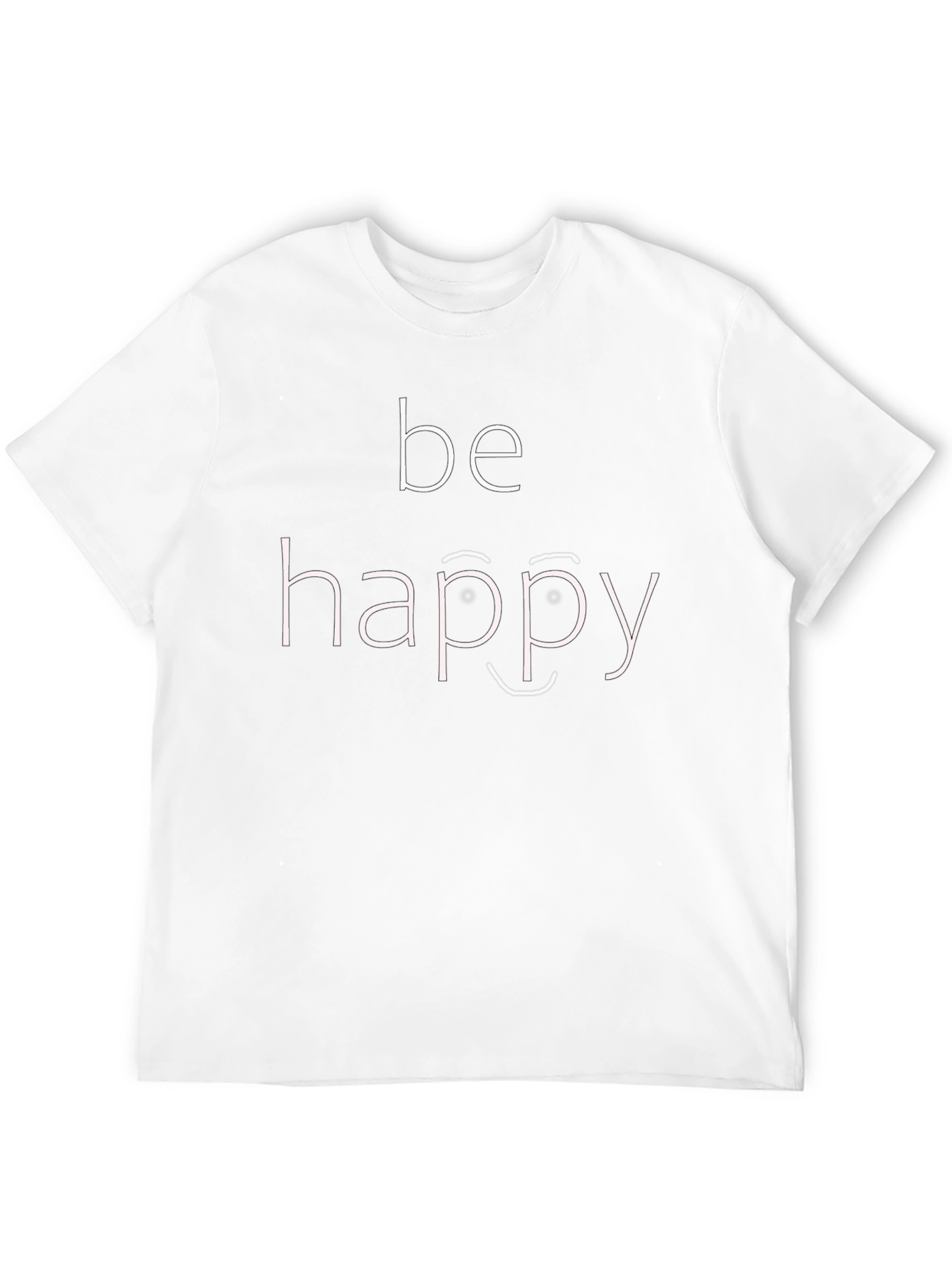 Be Happy Graphic Tee - Black