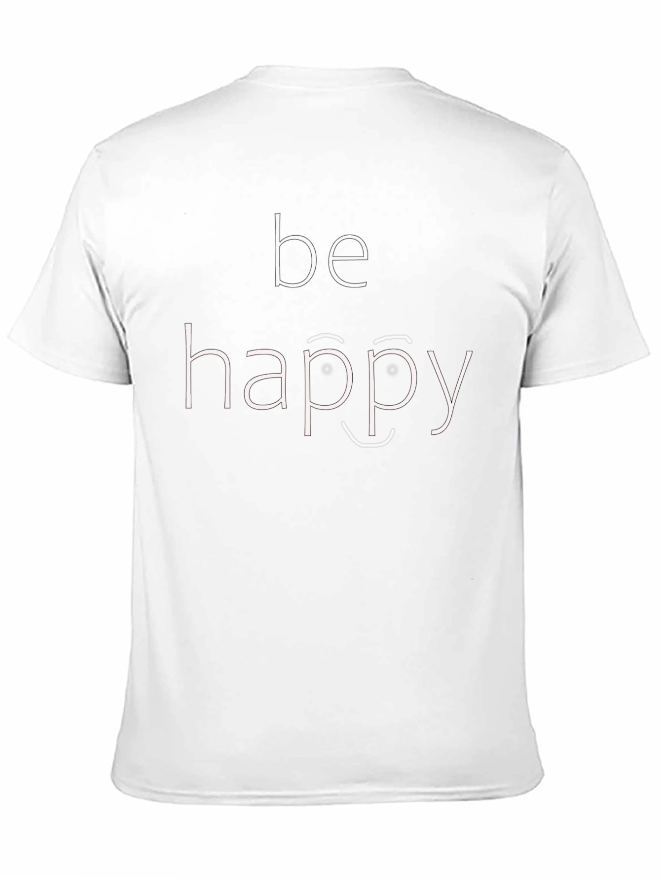 Be Happy Graphic Tee - Black