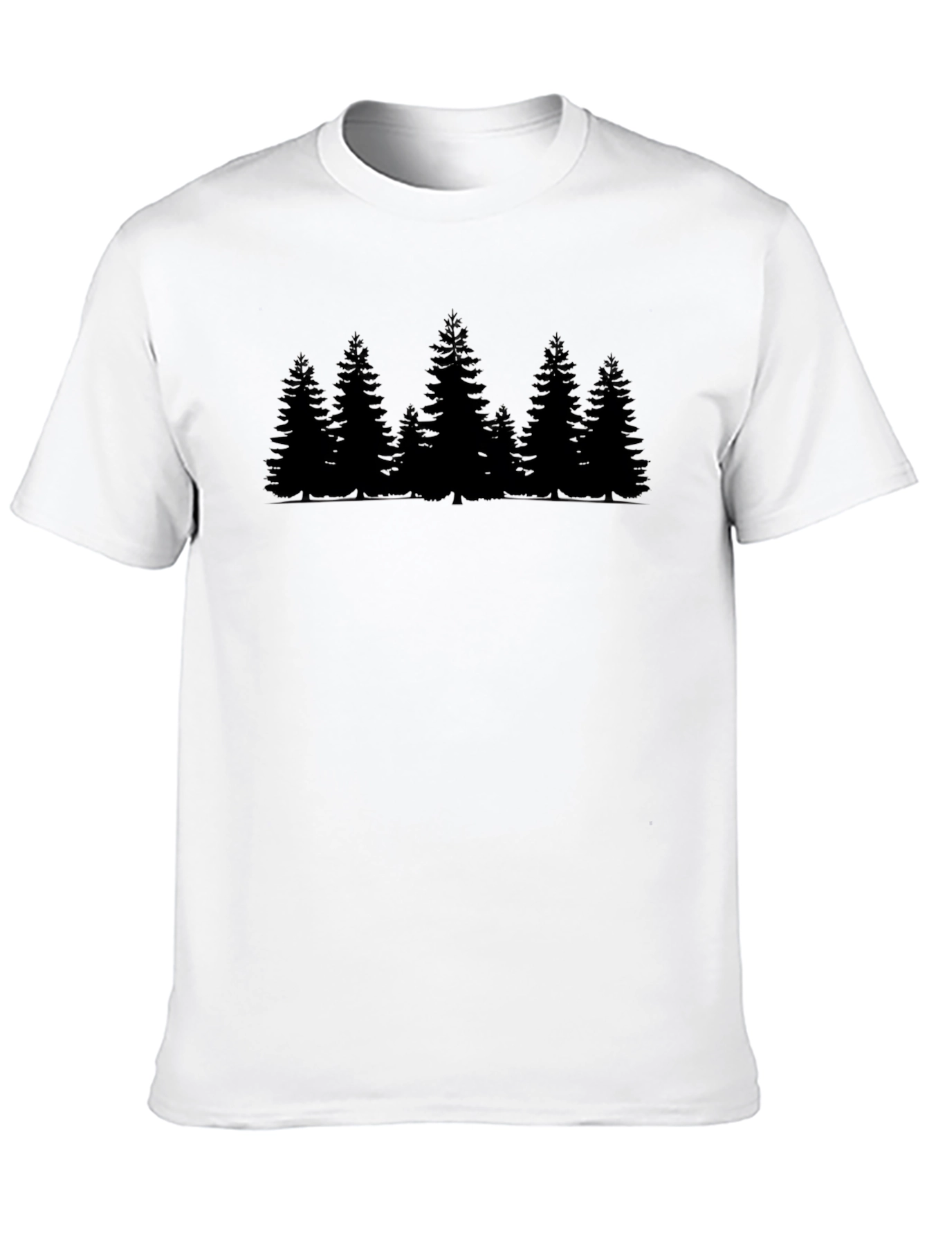 Evergreen Forest Graphic Tee - Black