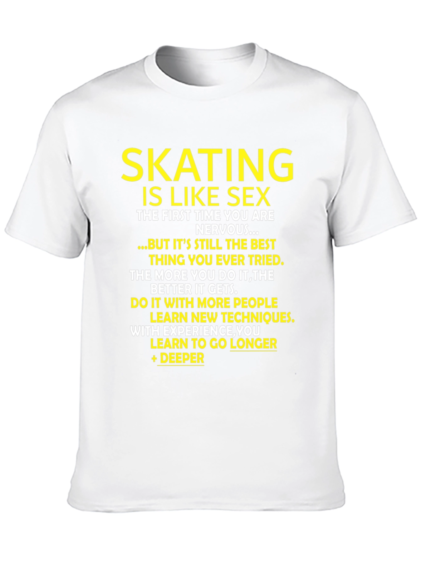Skating is Like Sex Graphic T-Shirt