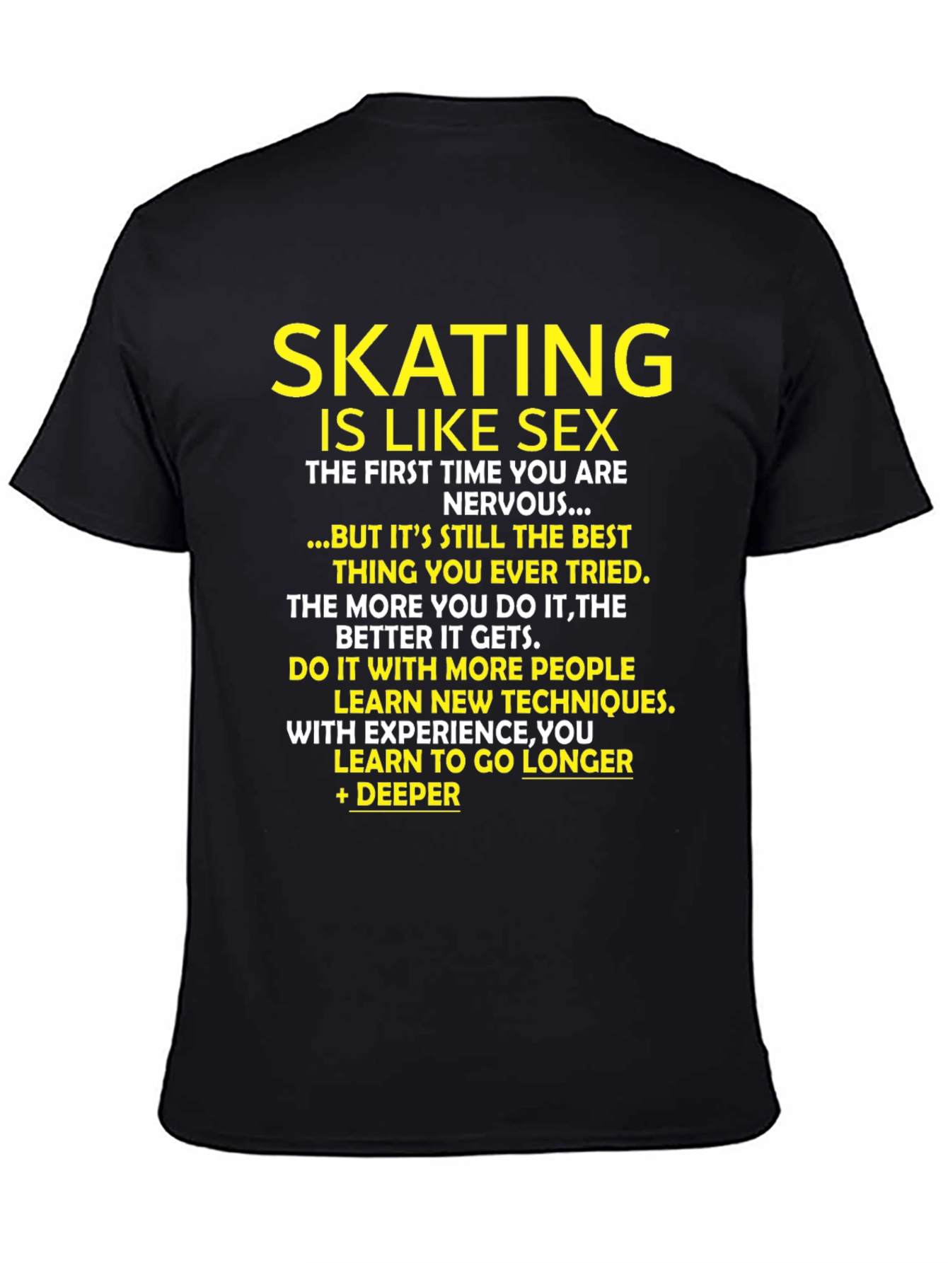 Skating is Like Sex Graphic T-Shirt