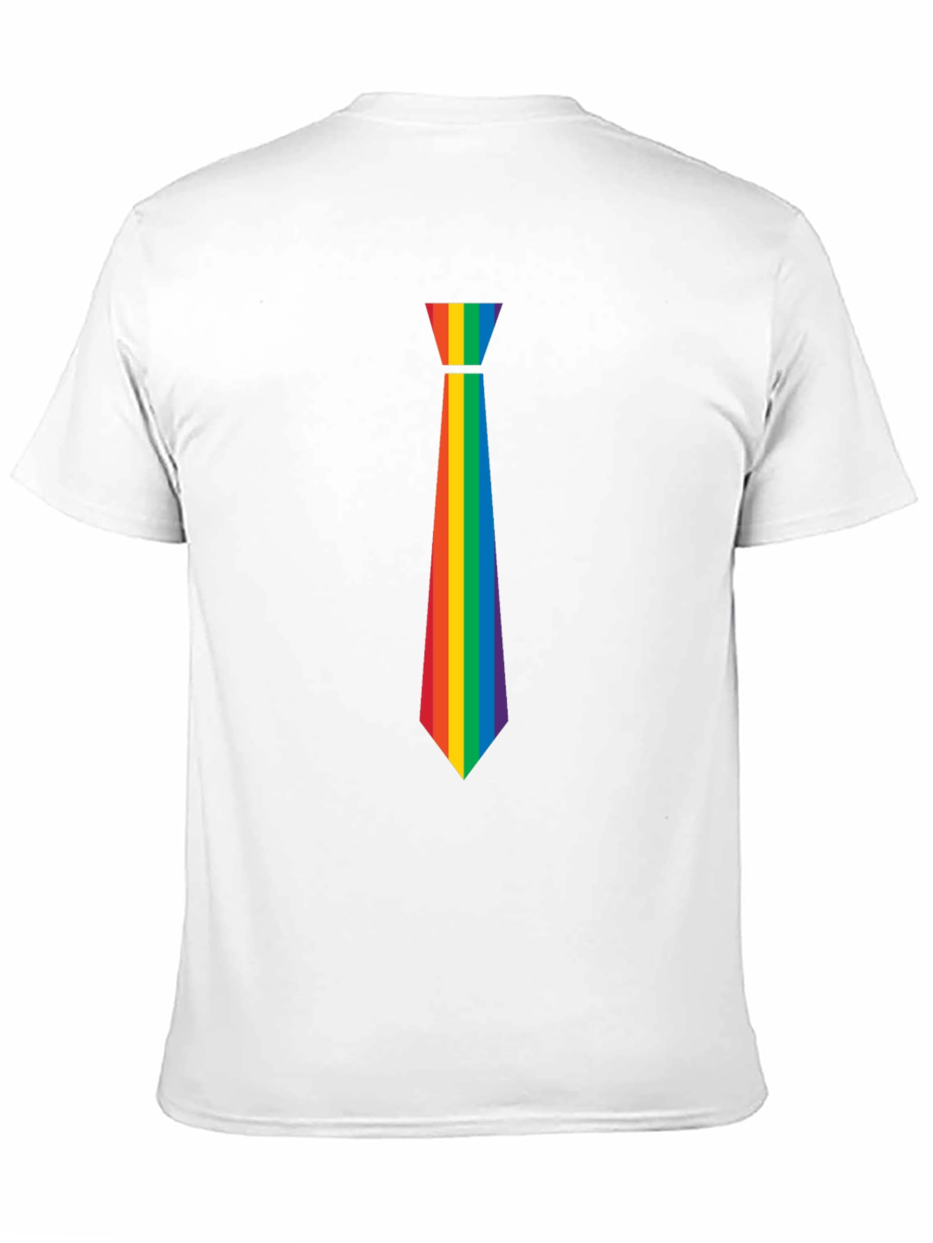 Rainbow Tie Graphic Tee - Pride Month Apparel