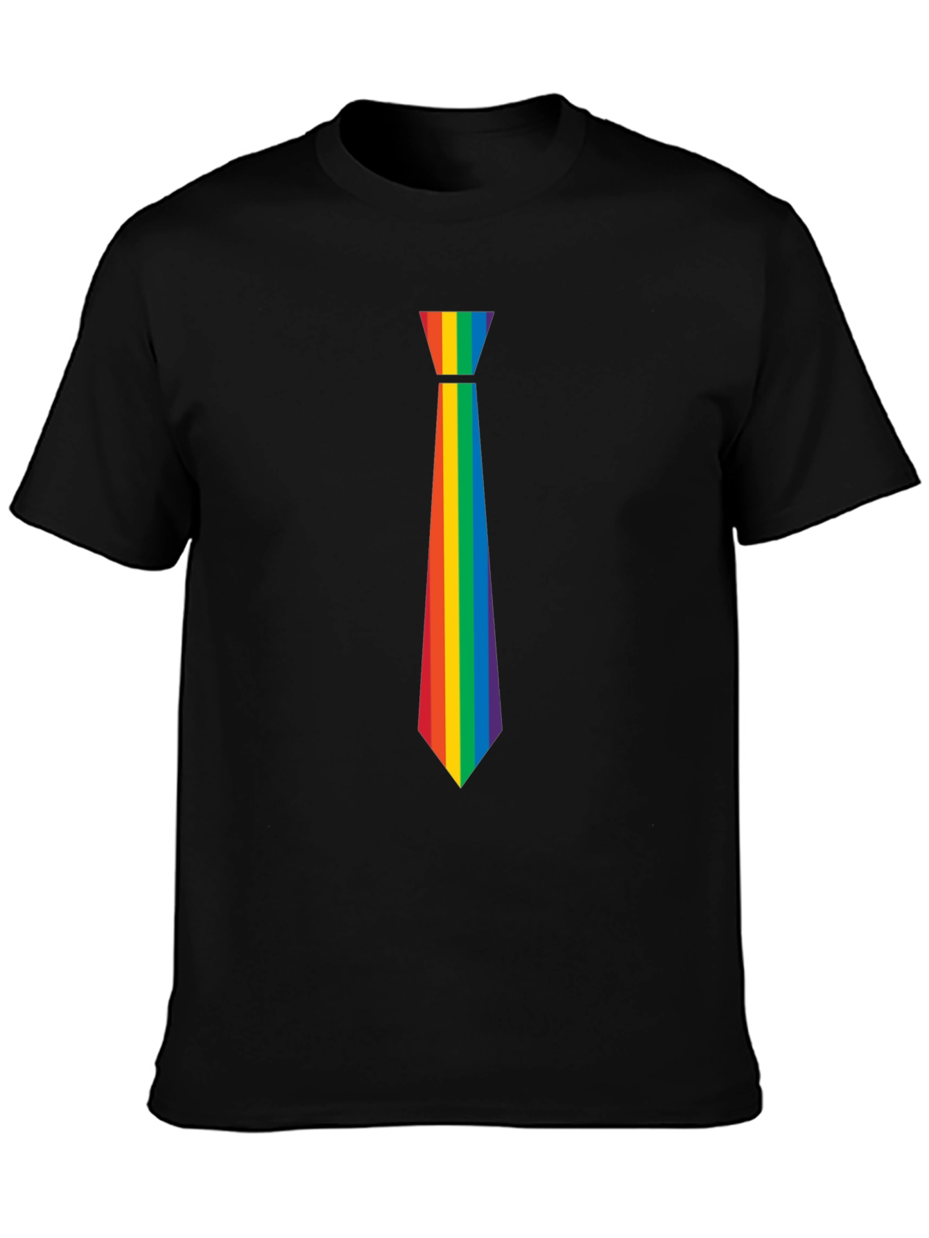 Rainbow Tie Graphic Tee - Pride Month Apparel