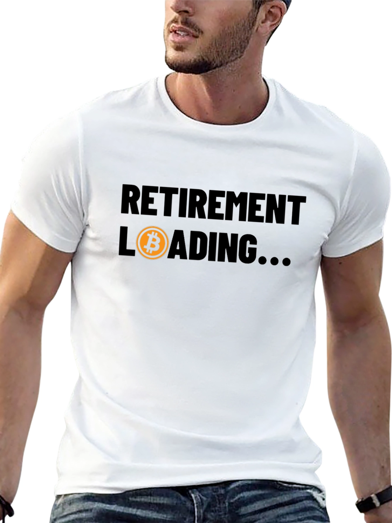 Bitcoin Retirement Loading Black T-Shirt
