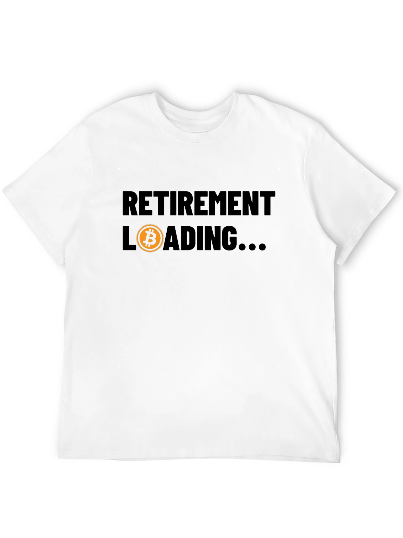 Bitcoin Retirement Loading Black T-Shirt