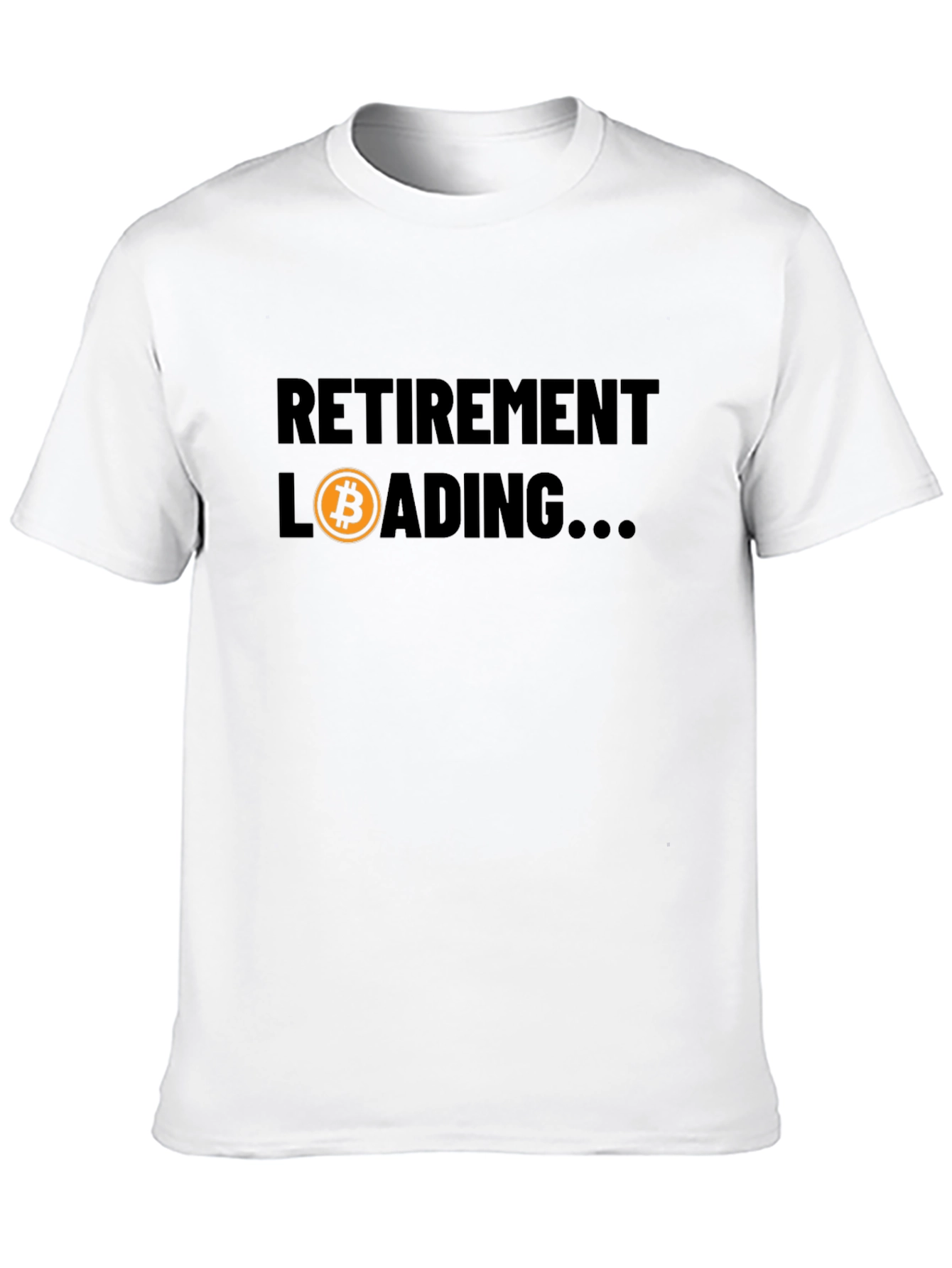 Bitcoin Retirement Loading Black T-Shirt