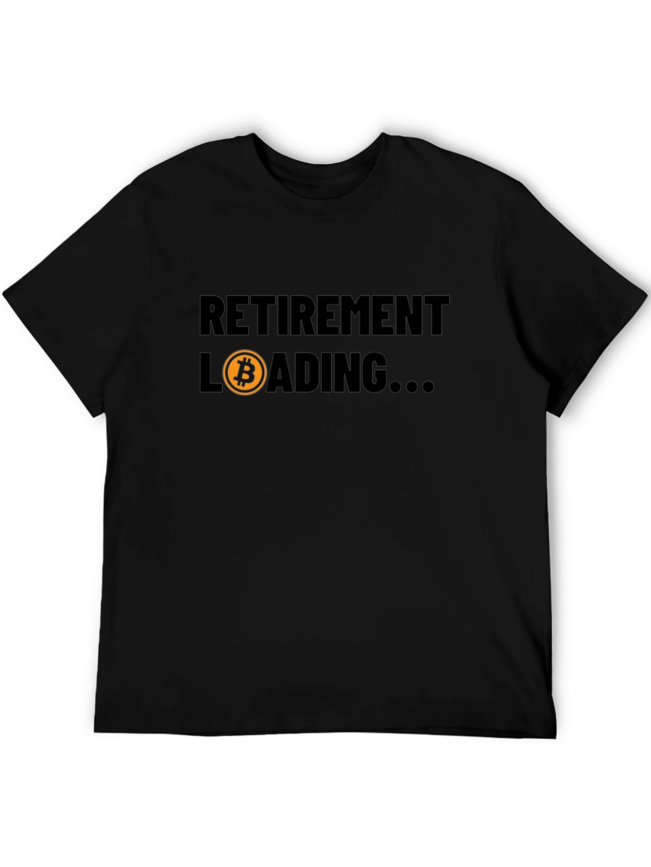 Bitcoin Retirement Loading Black T-Shirt