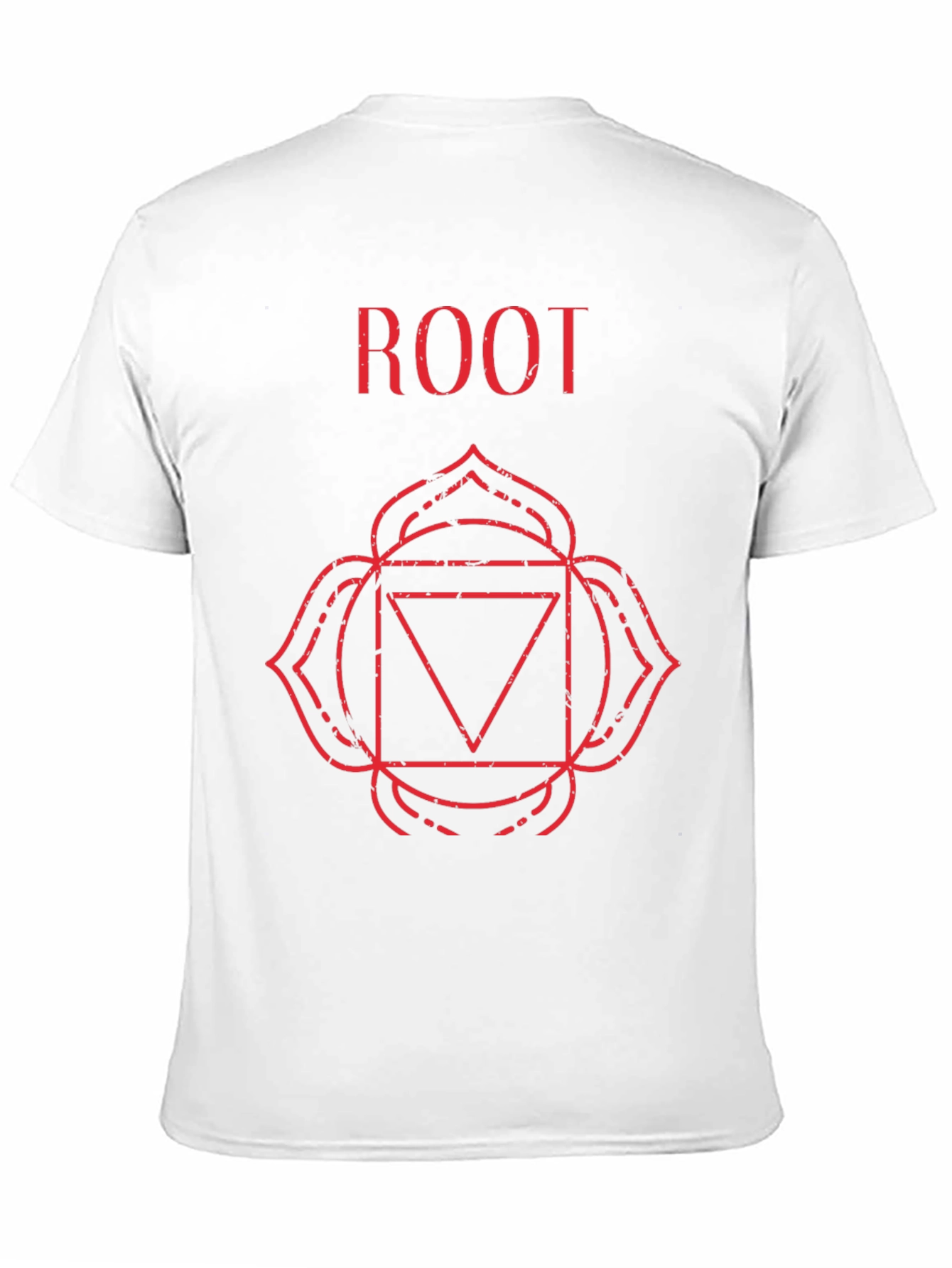Root Chakra T-Shirt - Black Cotton Spiritual Tee
