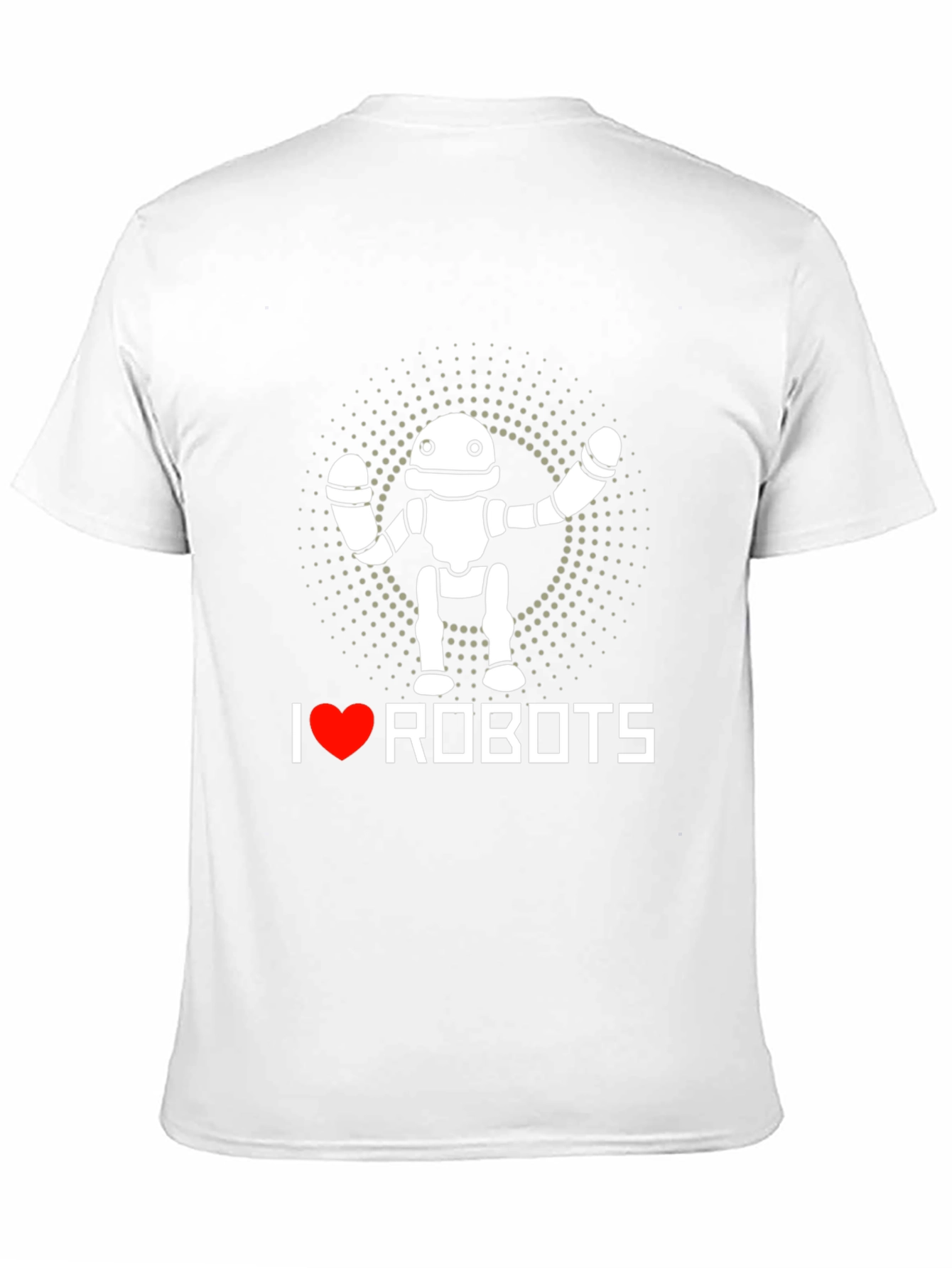 I Heart Robots Graphic T-Shirt - Black Crew Neck
